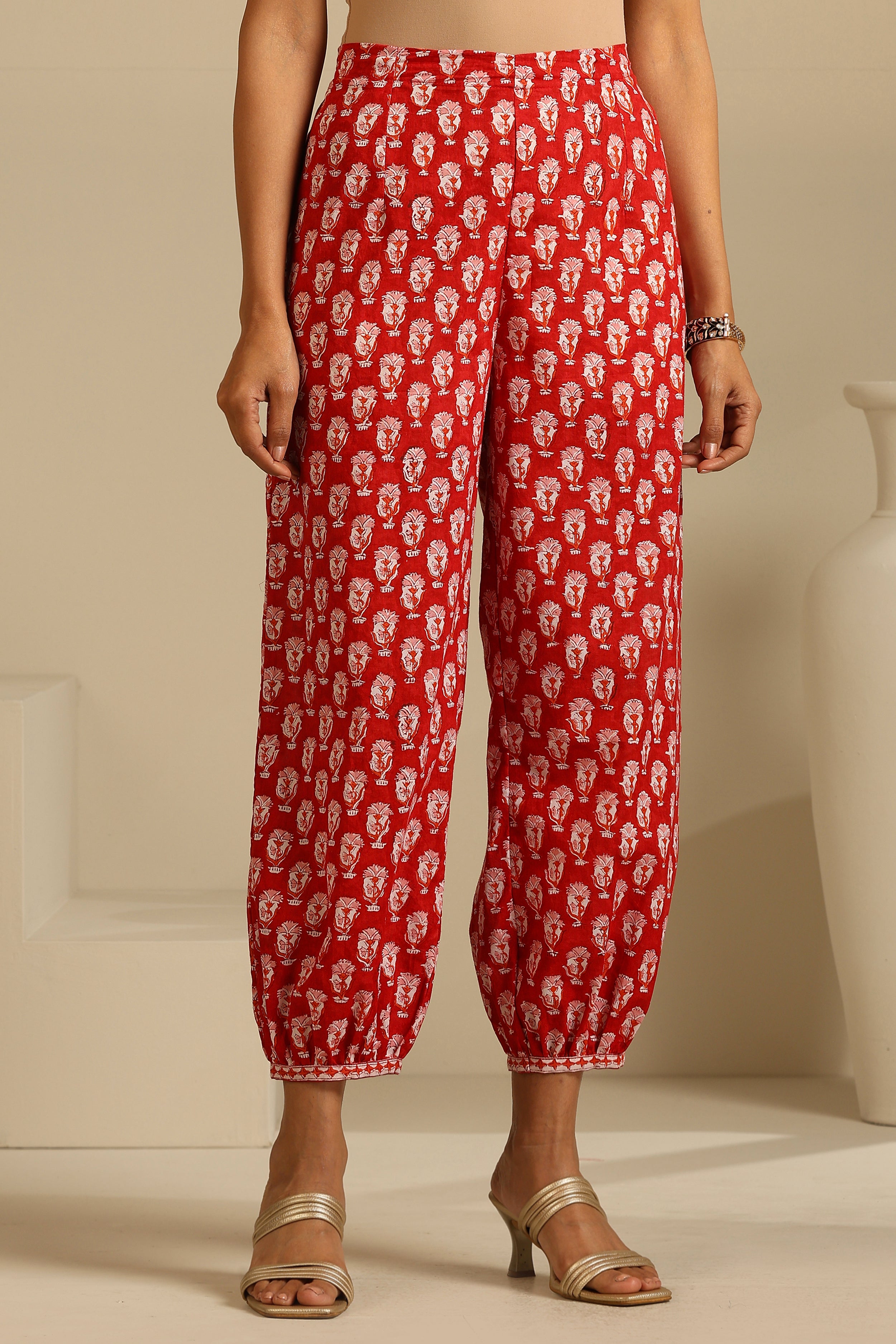 Red Clara Embroidered Kurta Set of 3