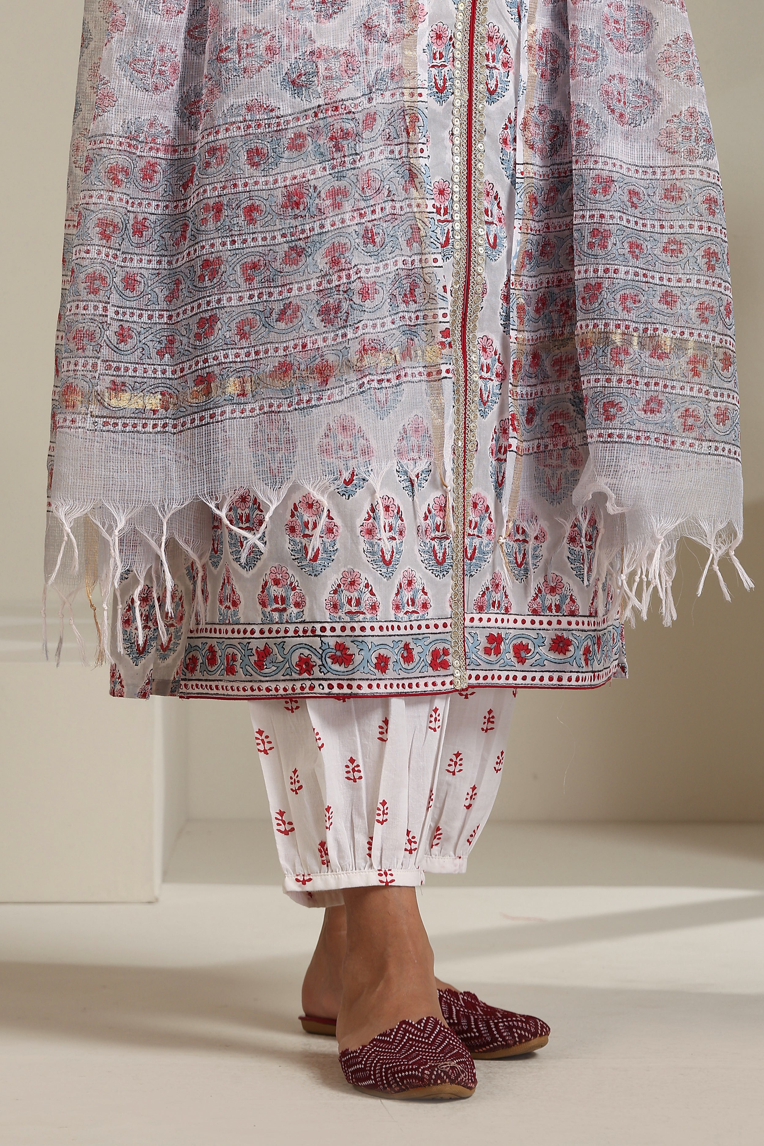 Grey Salvia Kurta Set of 3