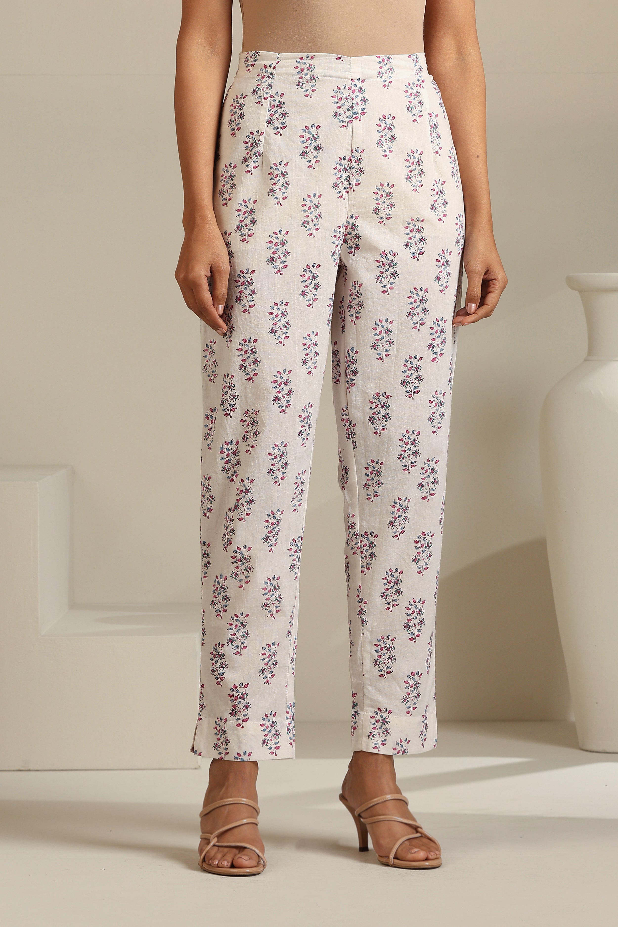 Purple Hibiscus Floral Kurta Set of 3
