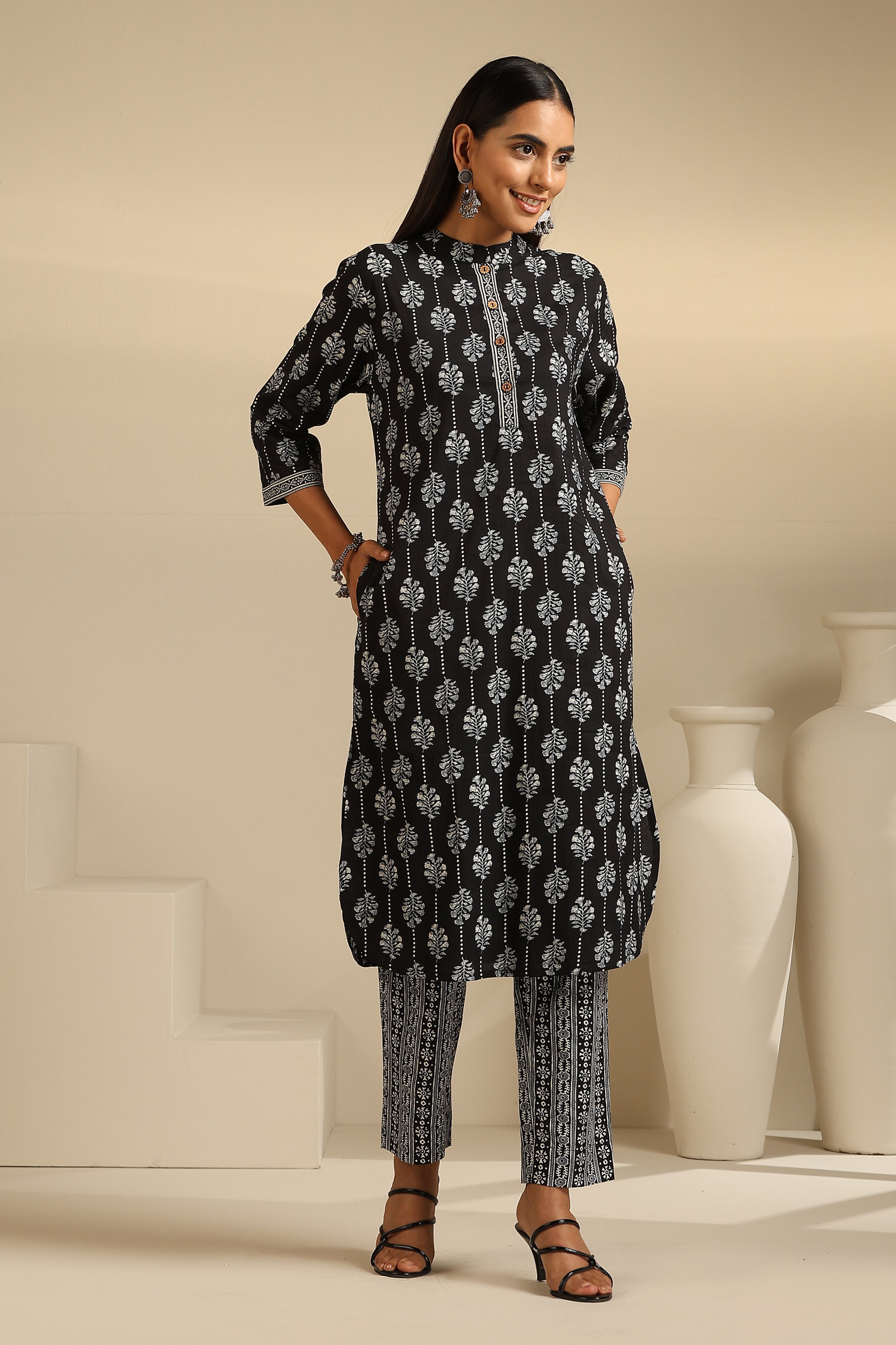 Black Onyx Kurta Set of 2