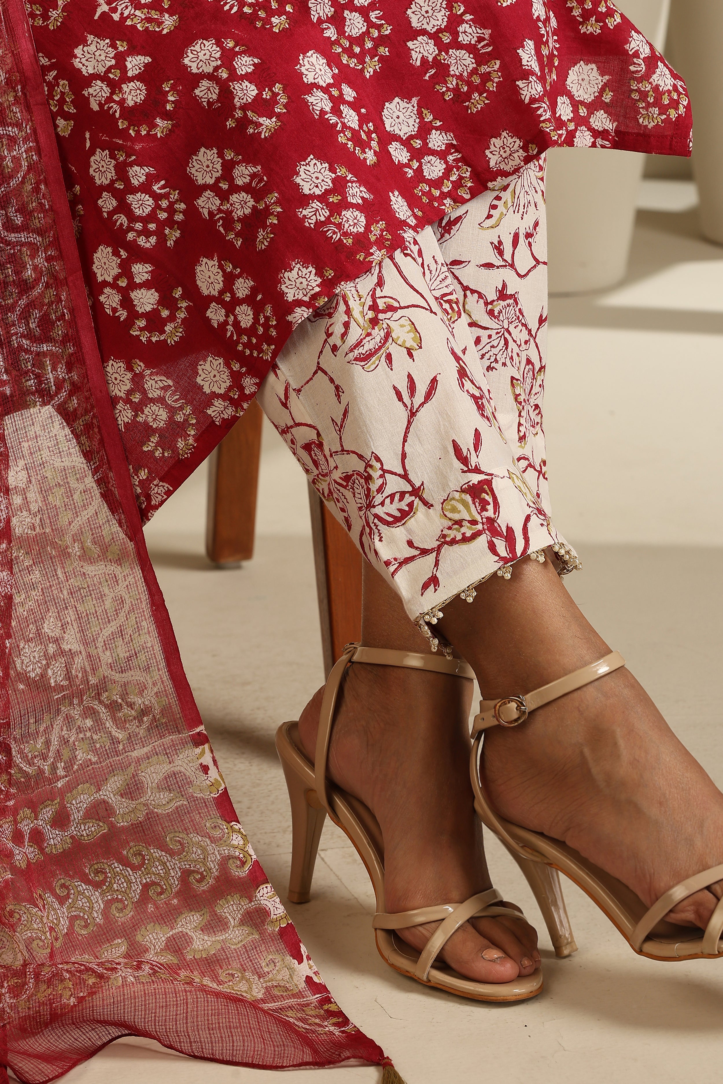 Maroon Sangria Kurta Set of 3