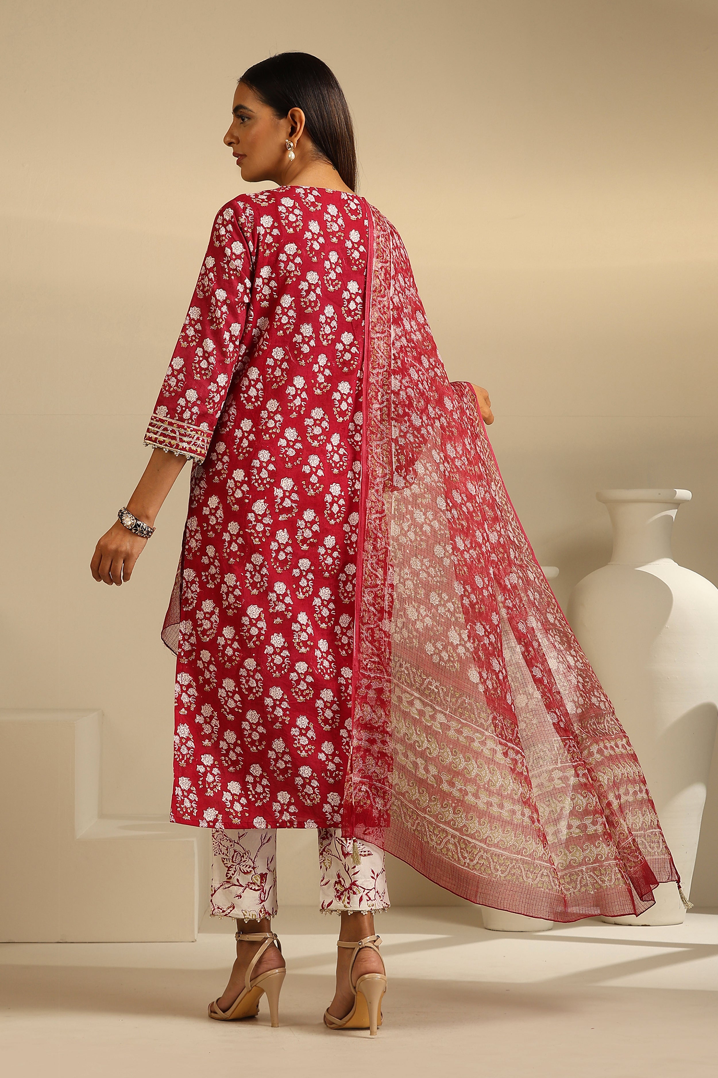 Maroon Sangria Kurta Set of 3