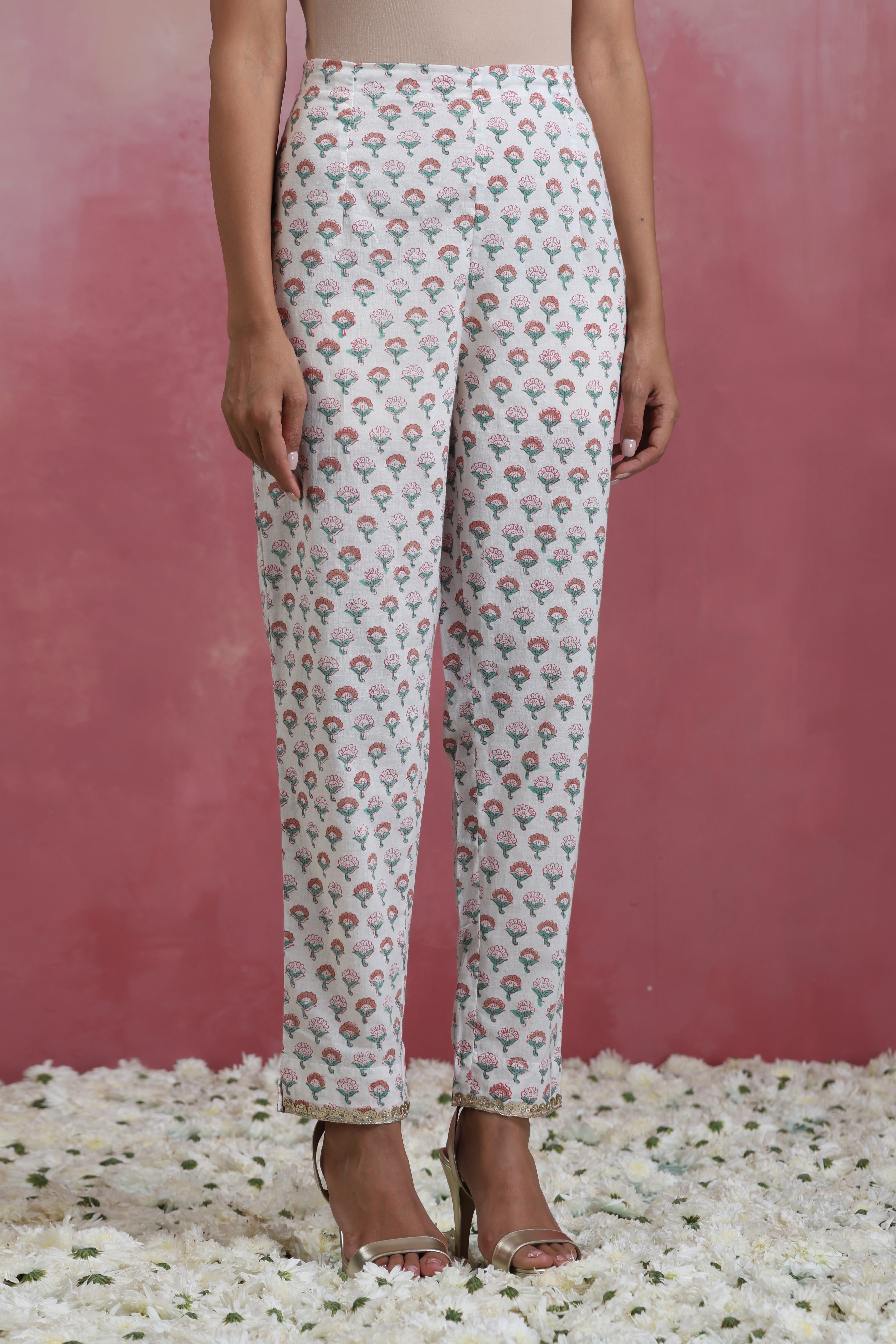 Peach Perry Chanderi Kurta Set of 3