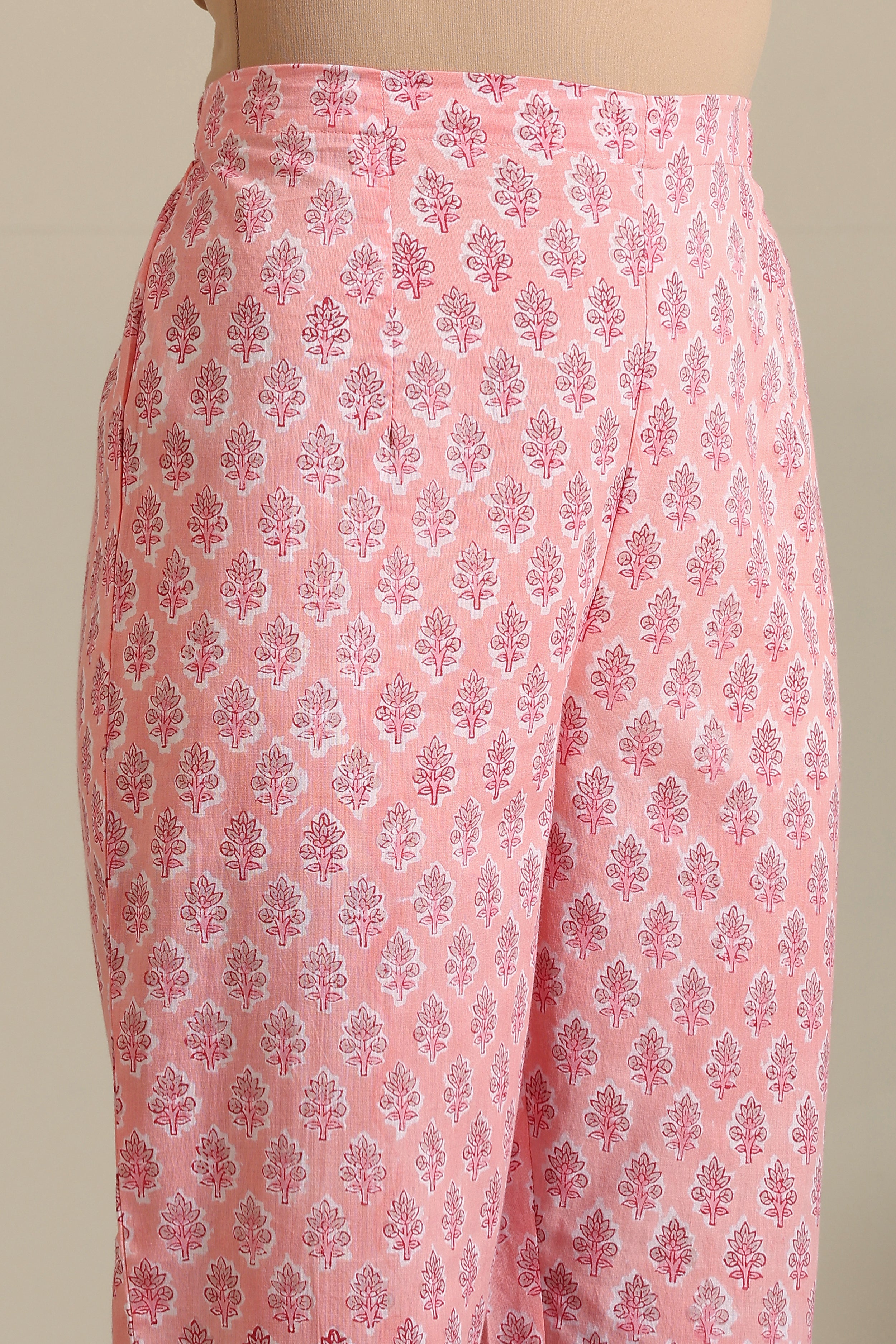 Bella Blush Pink Kalidaar Anarkali Set of 3