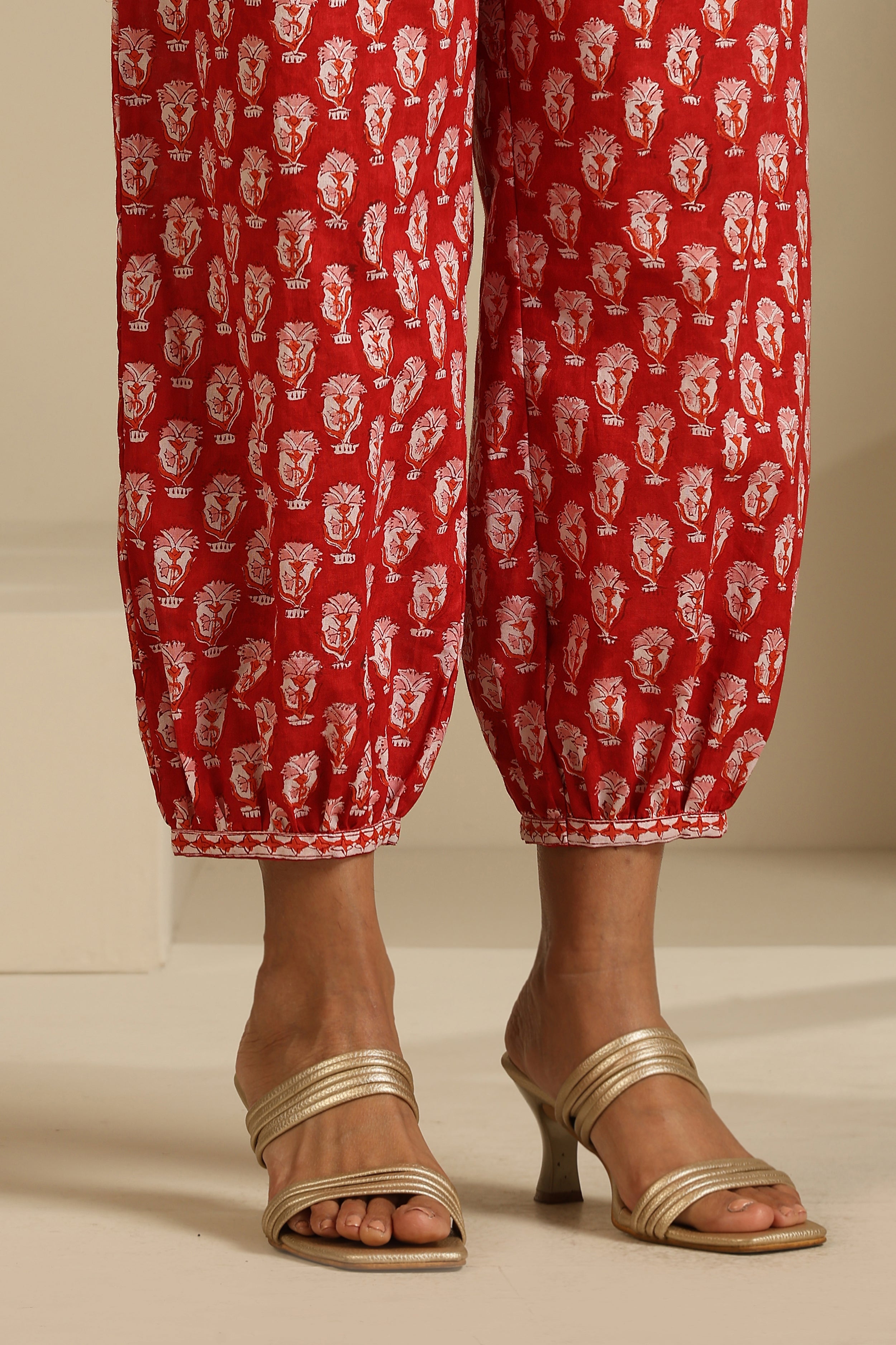 Red Clara Embroidered Kurta Set of 3