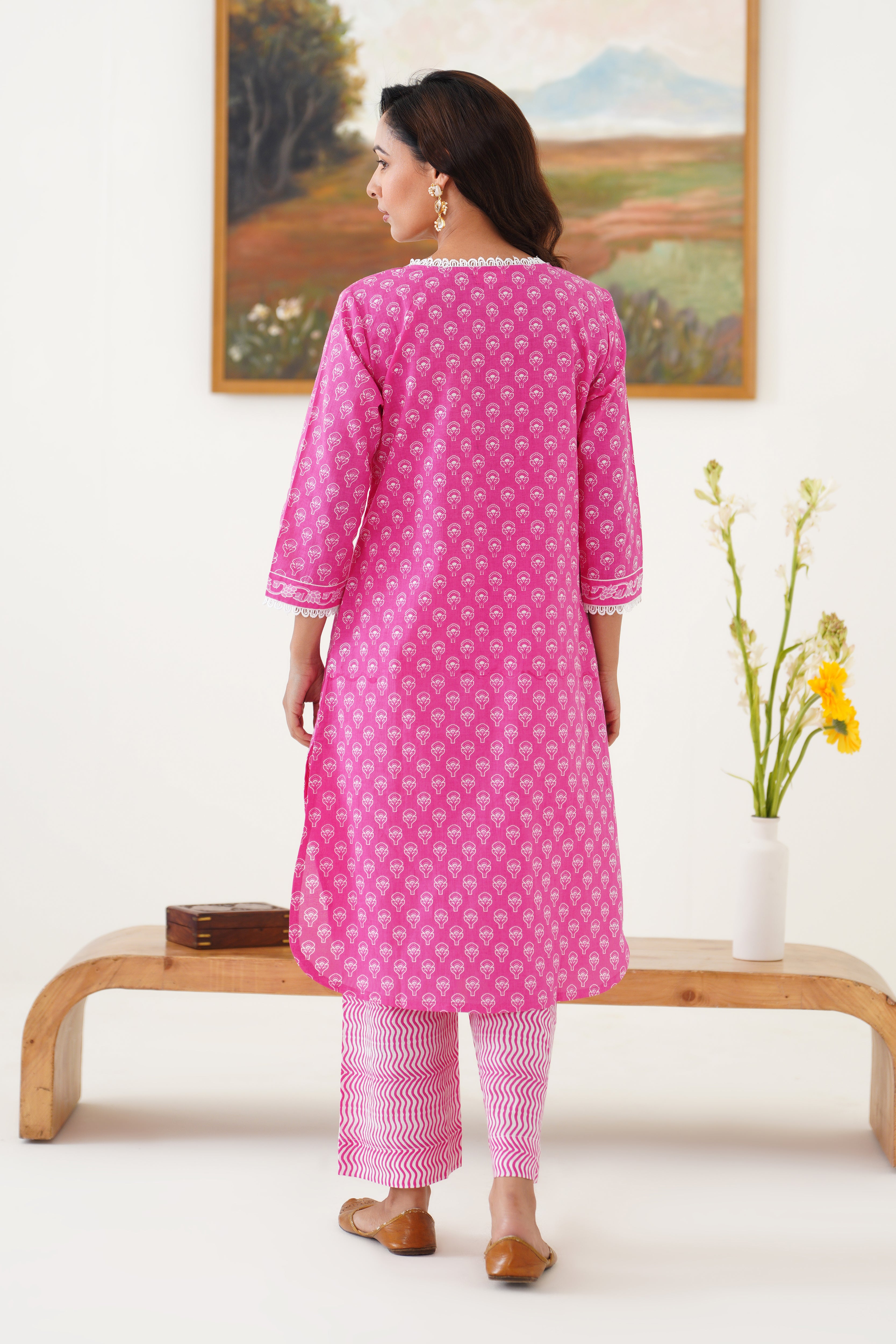 Pink Penny Kurta Set of 2