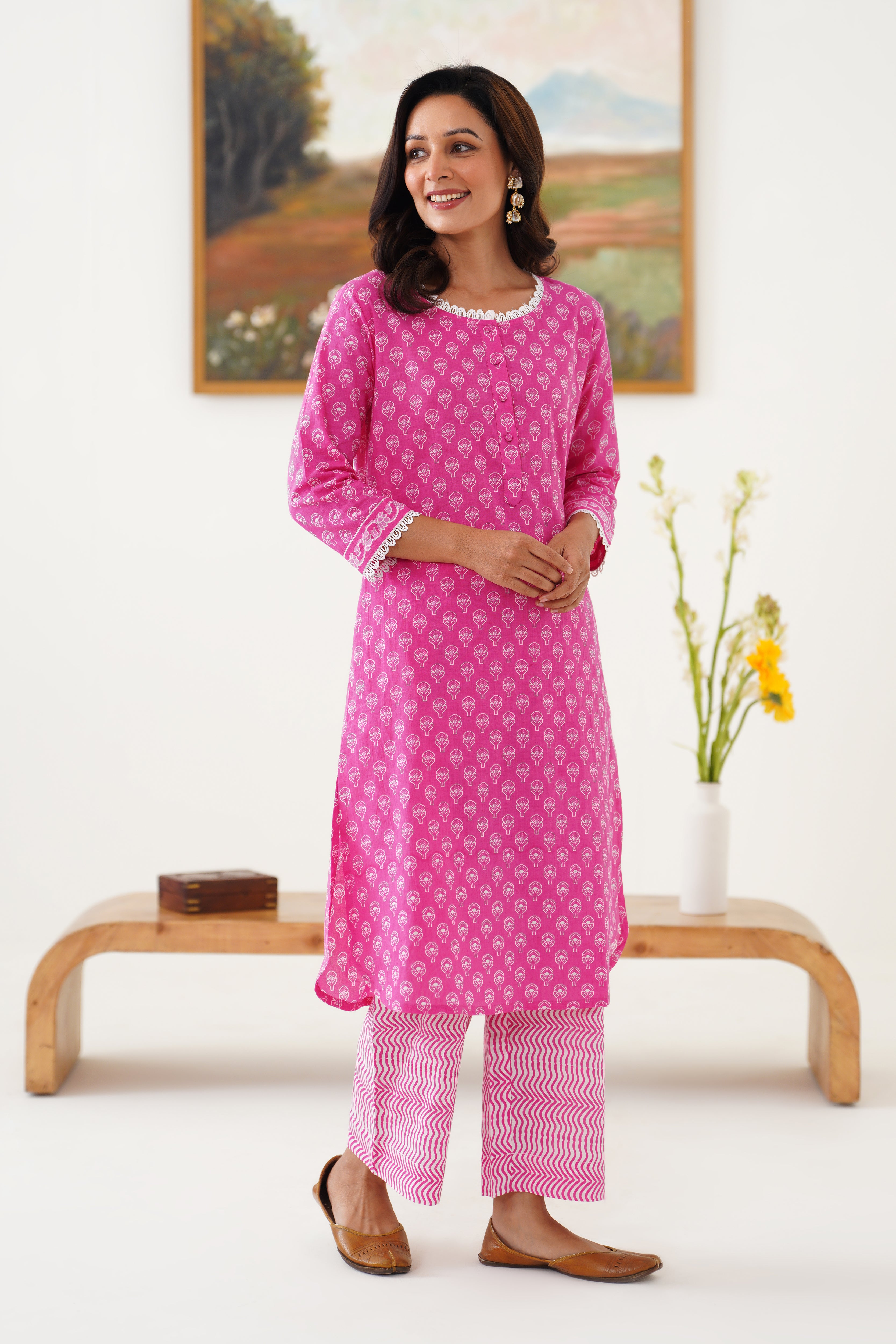 Pink Penny Kurta Set of 2