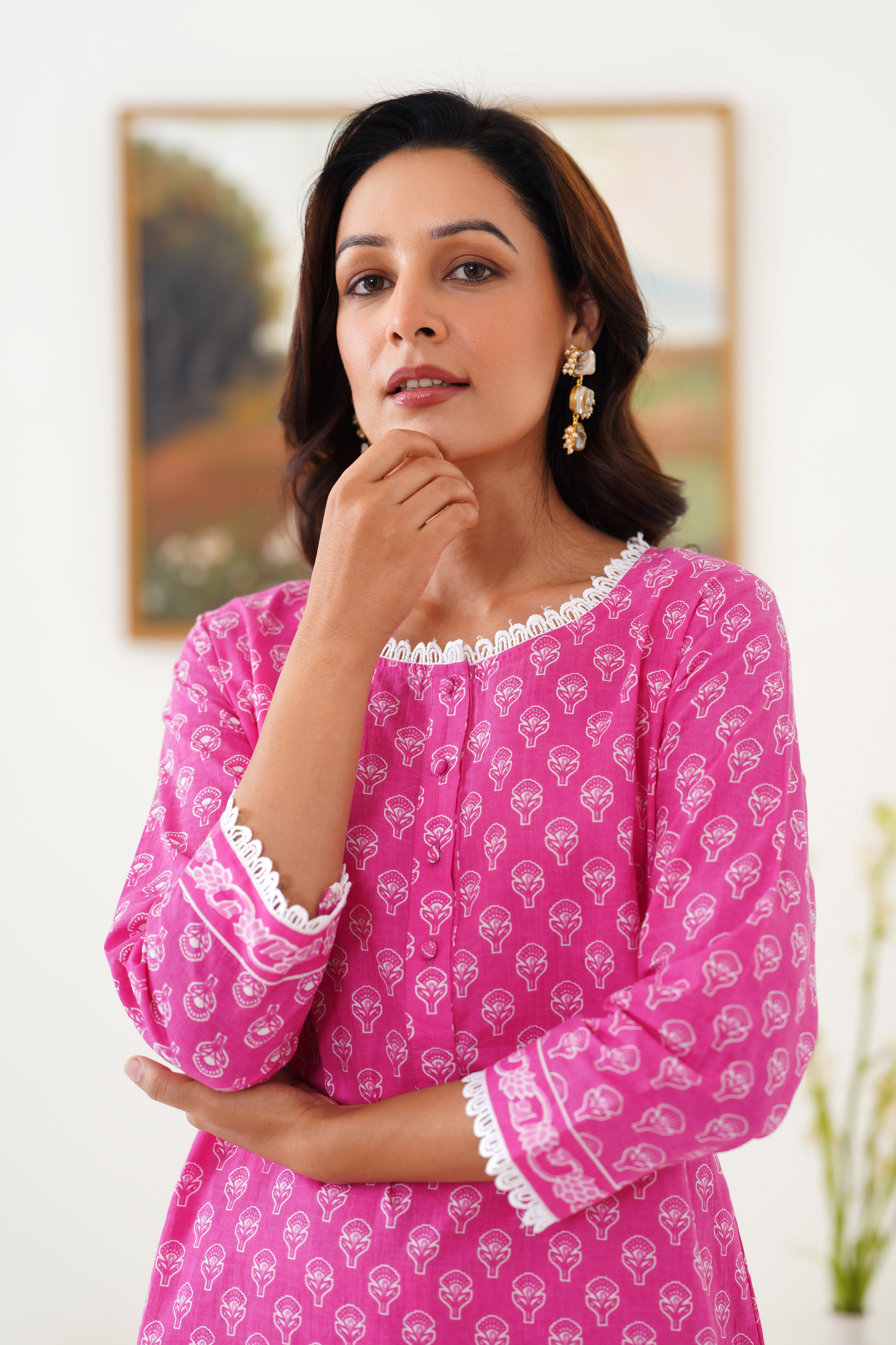 Pink Penny Kurta Set of 2