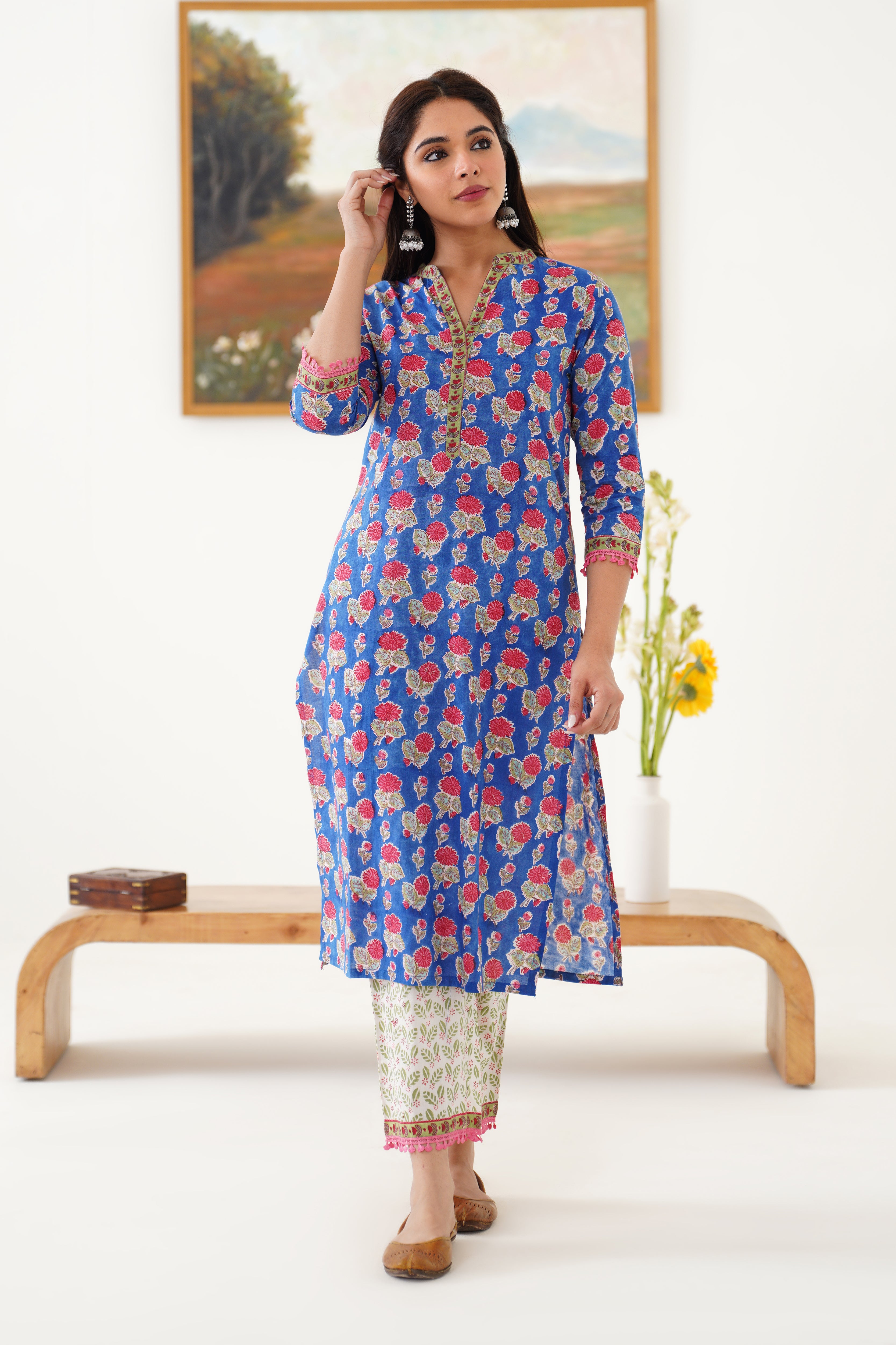 Blue Harper Kurta Set of 3