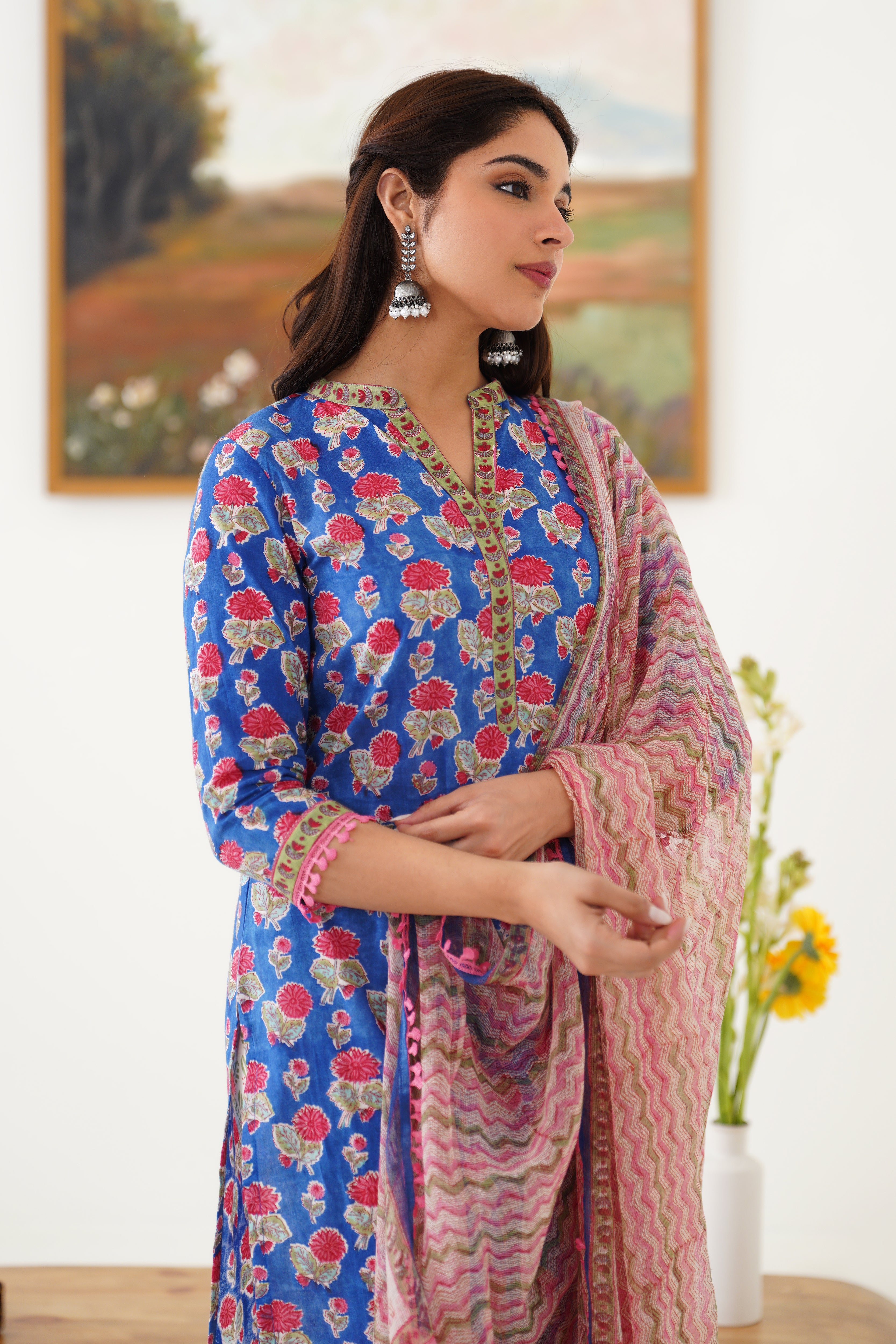 Blue Harper Kurta Set of 3