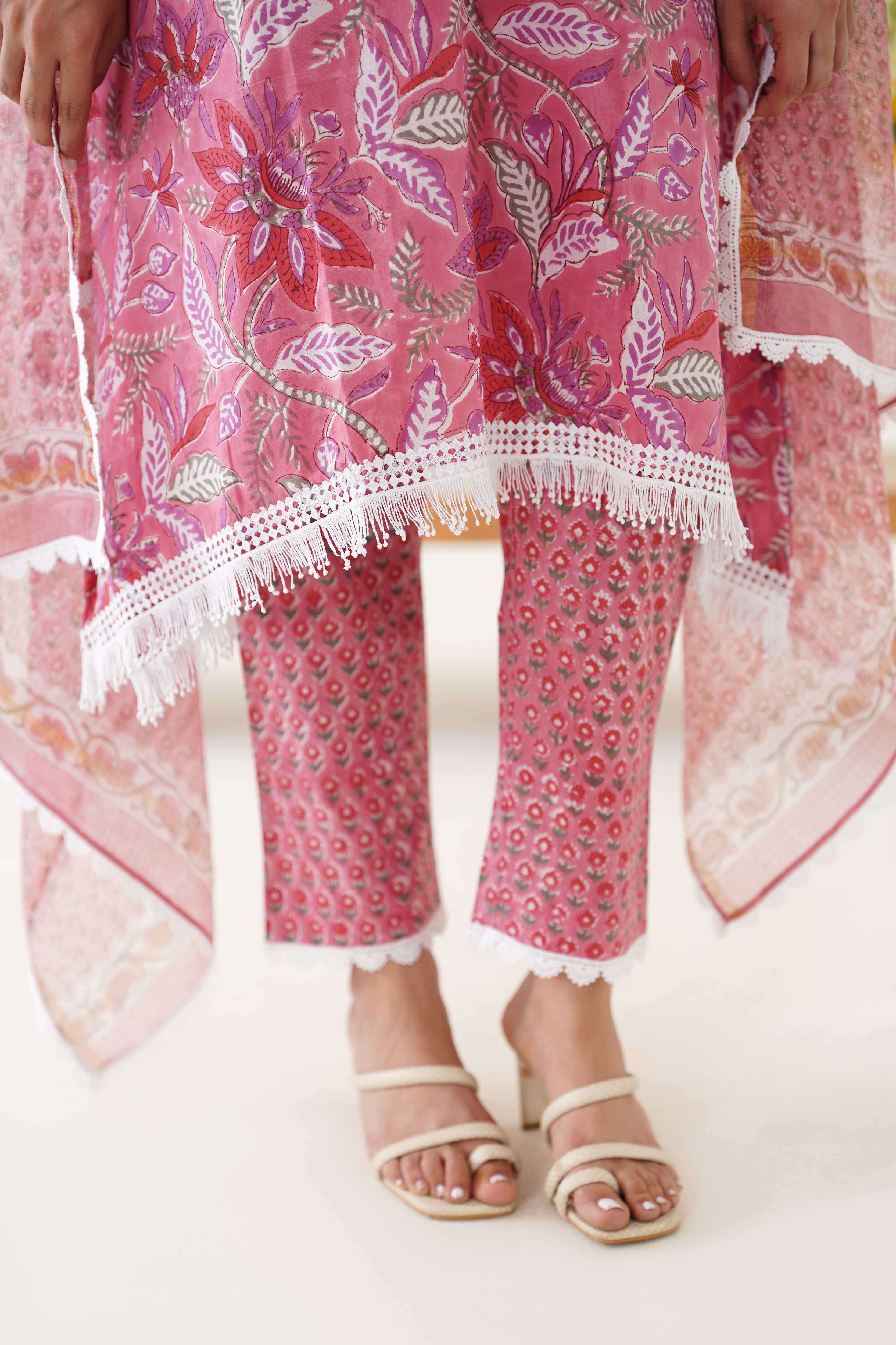 Pink Paulina Kurta Set of 3