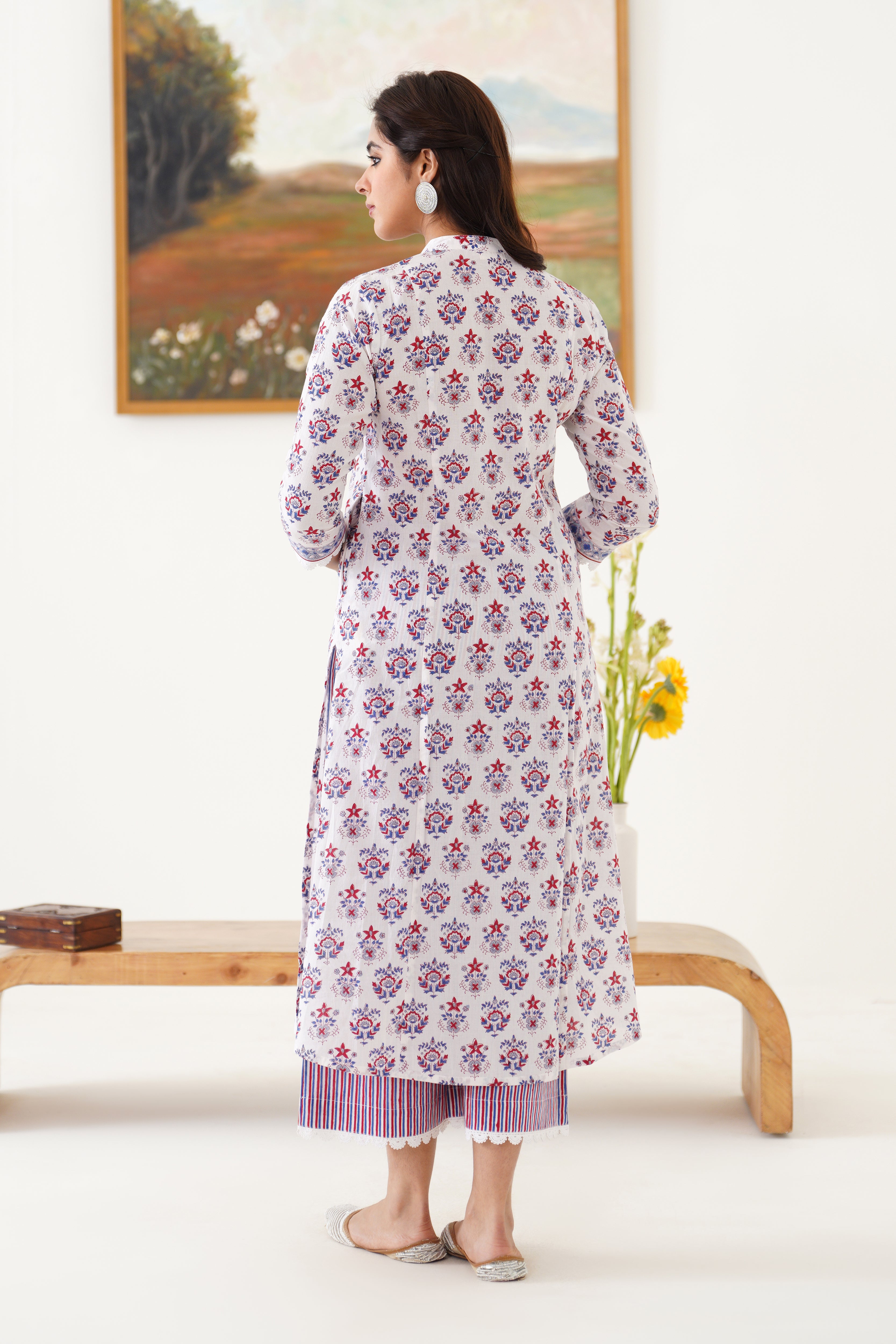White Maisie Kurta Set of 3