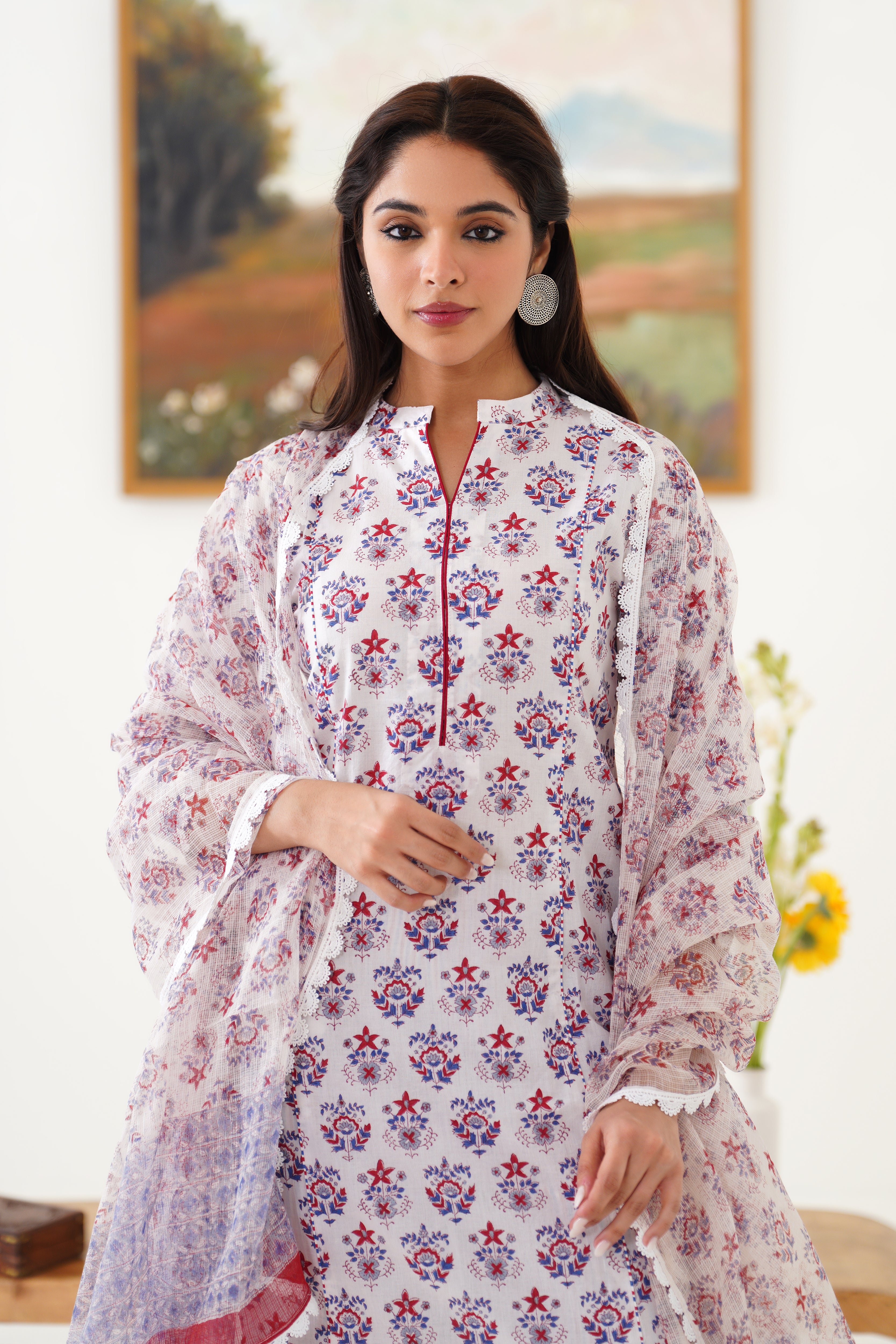 White Maisie Kurta Set of 3