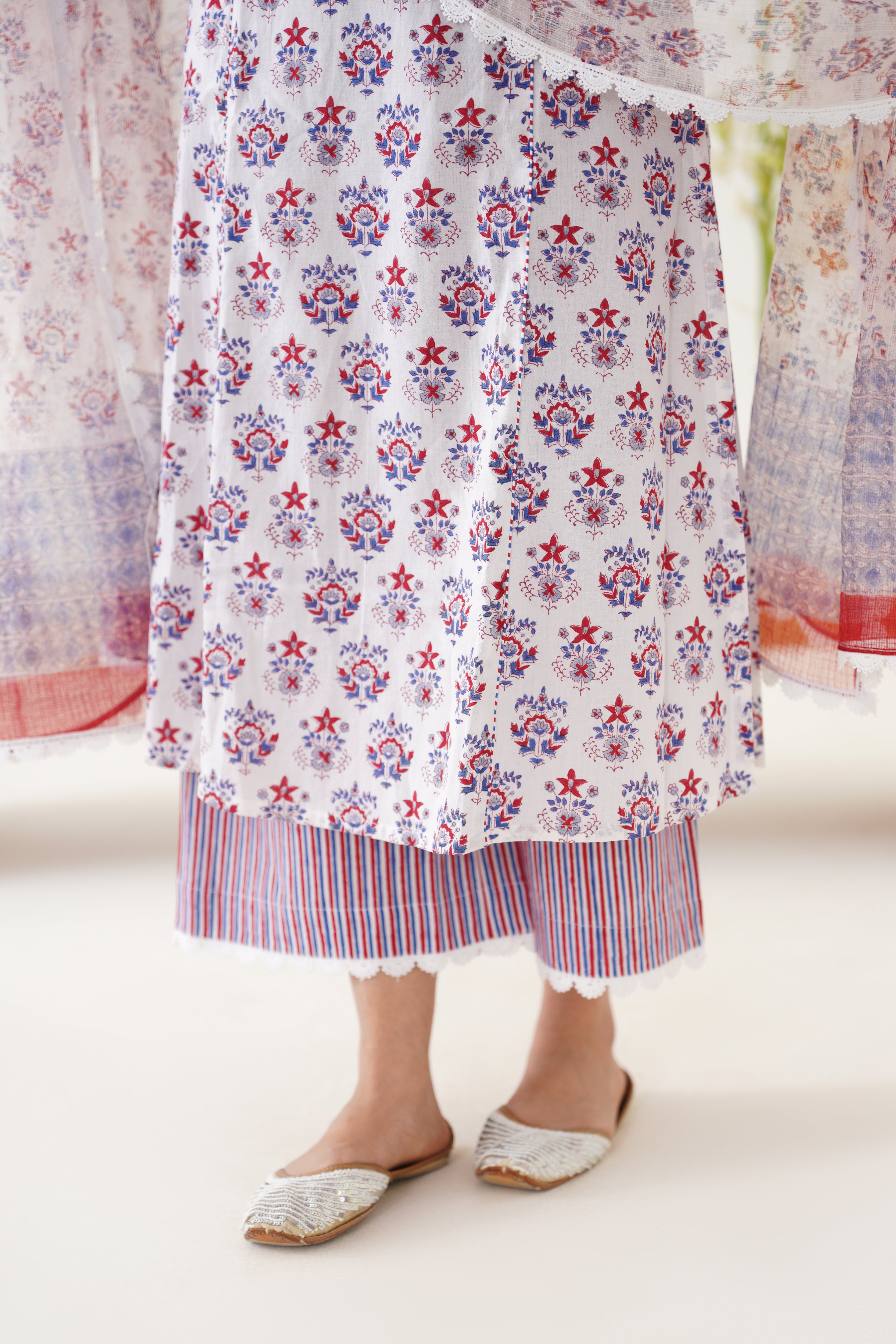 White Maisie Kurta Set of 3