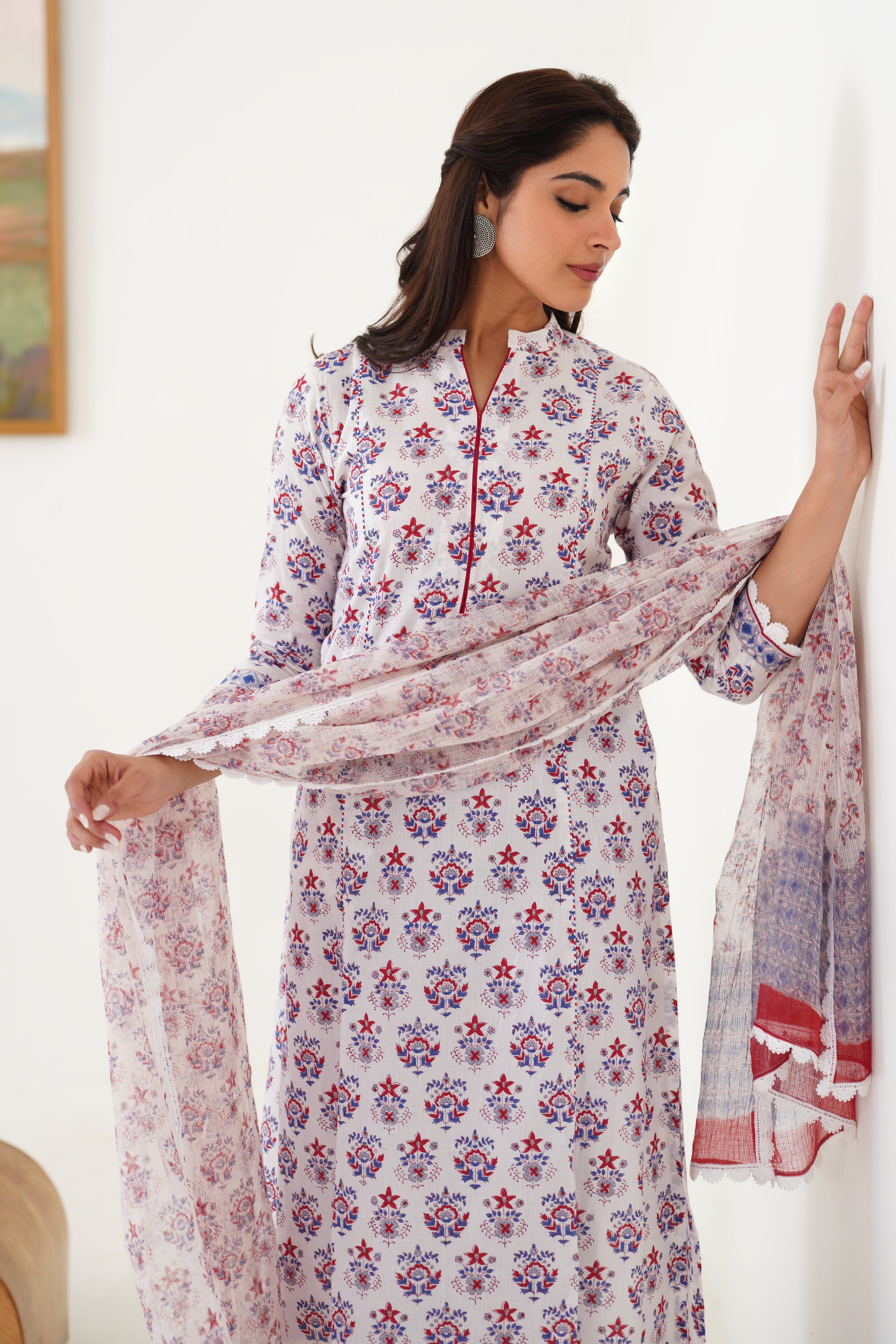 White Maisie Kurta Set of 3