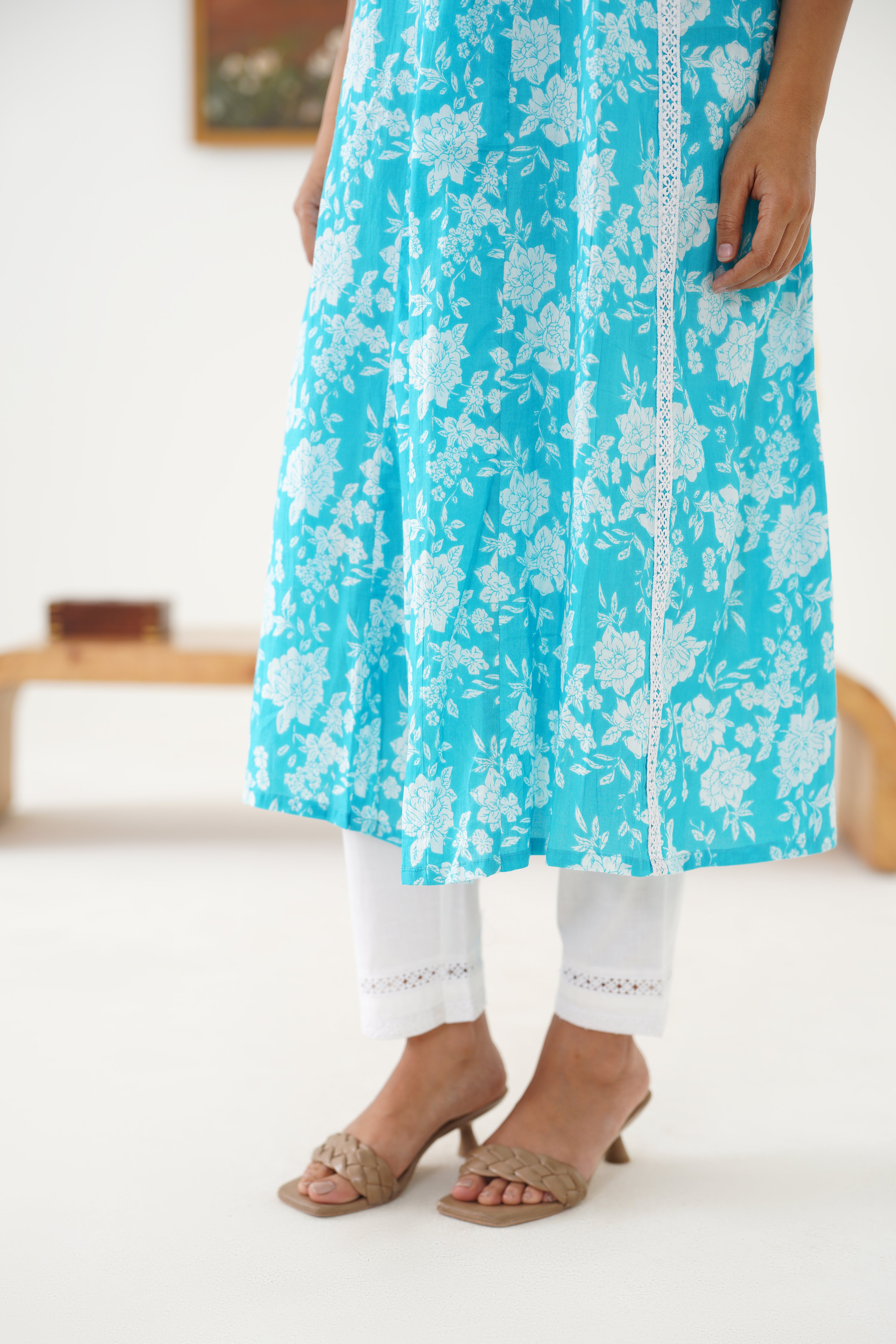 Tiffany Blue Kurta Set of 2