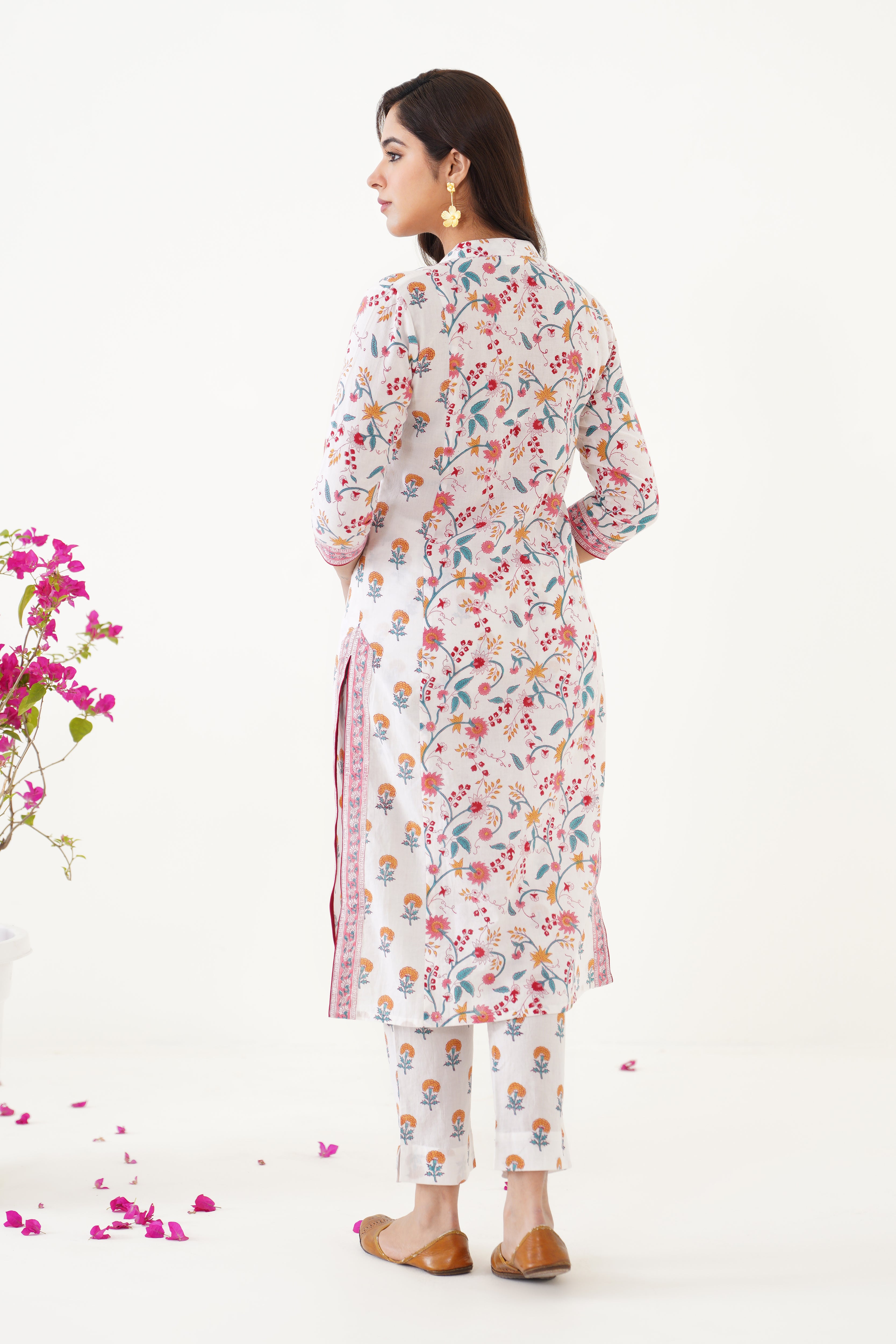 Yellow Mia Floral Kurta Set of 3