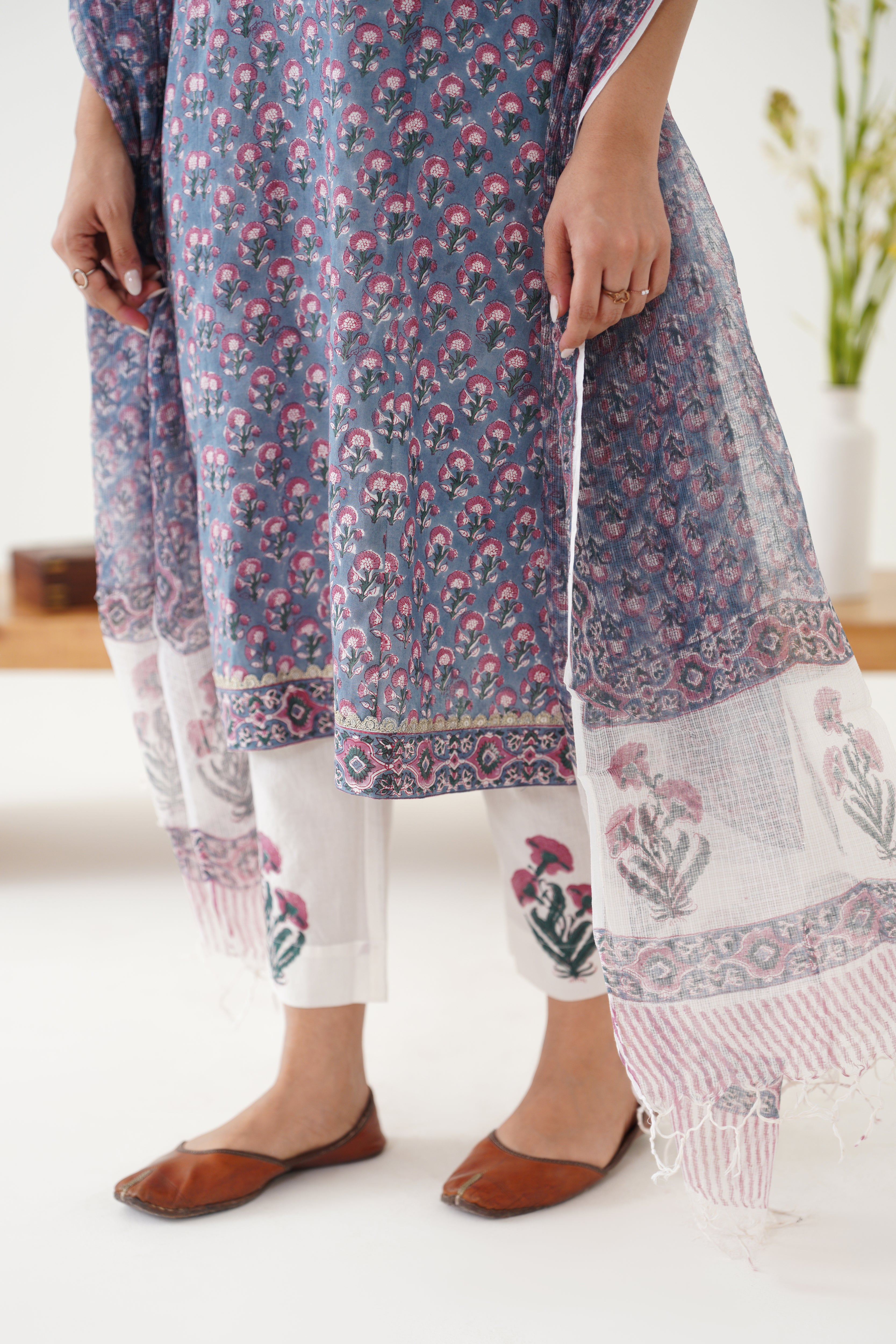 Grey Gloria Kurta Set of 3