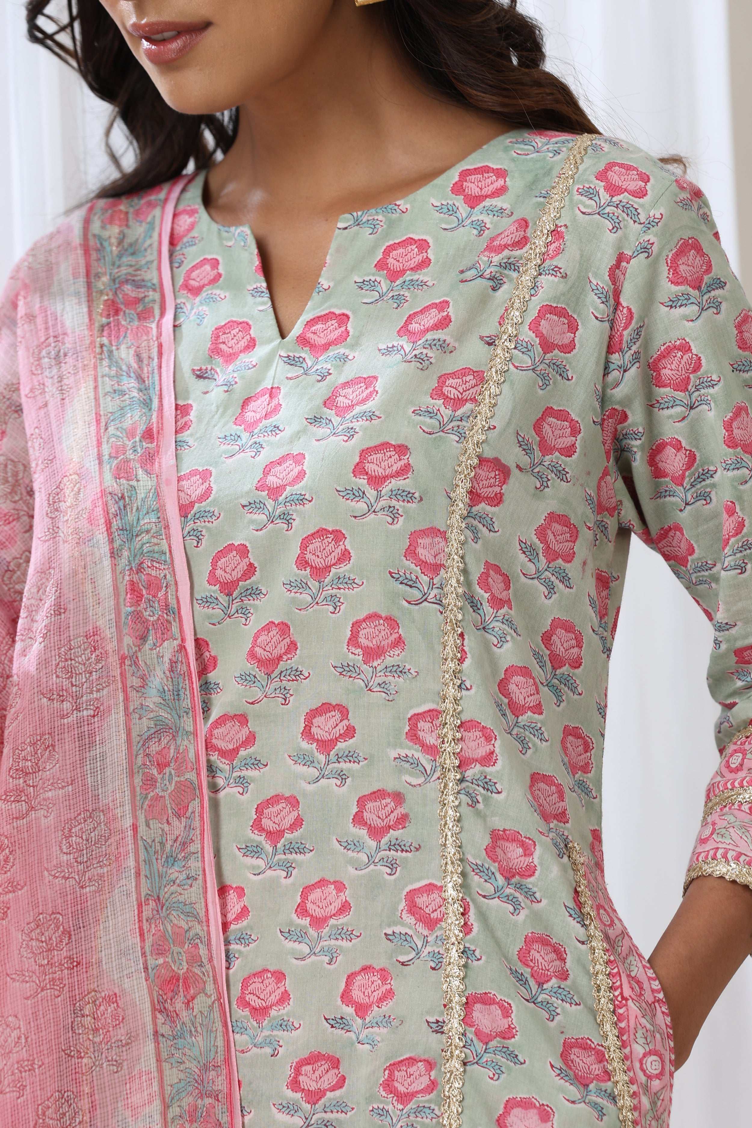 Serene Green Kurta Set of 3