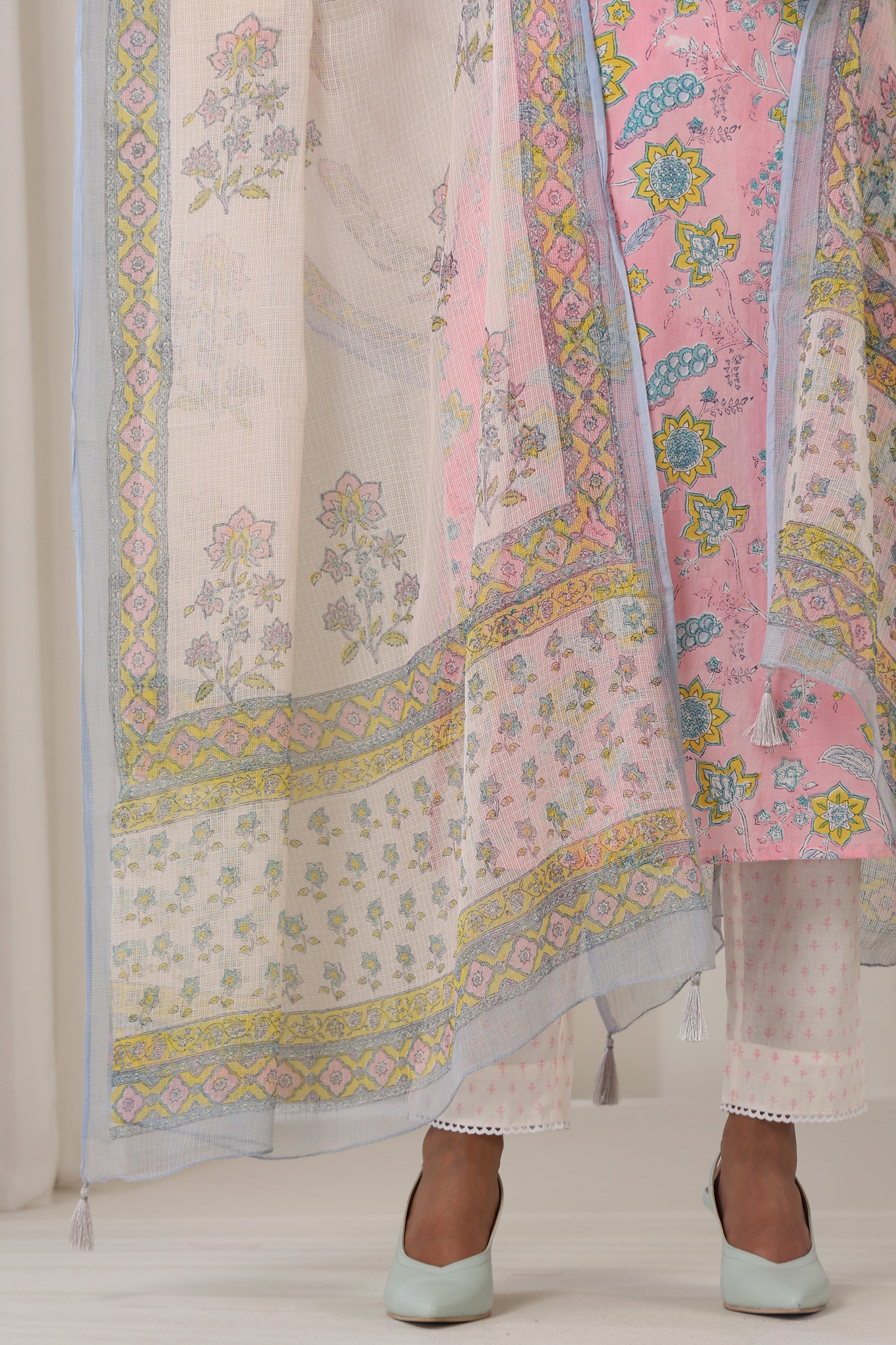 Pink Orchid Embroidered Kurta Set of 3