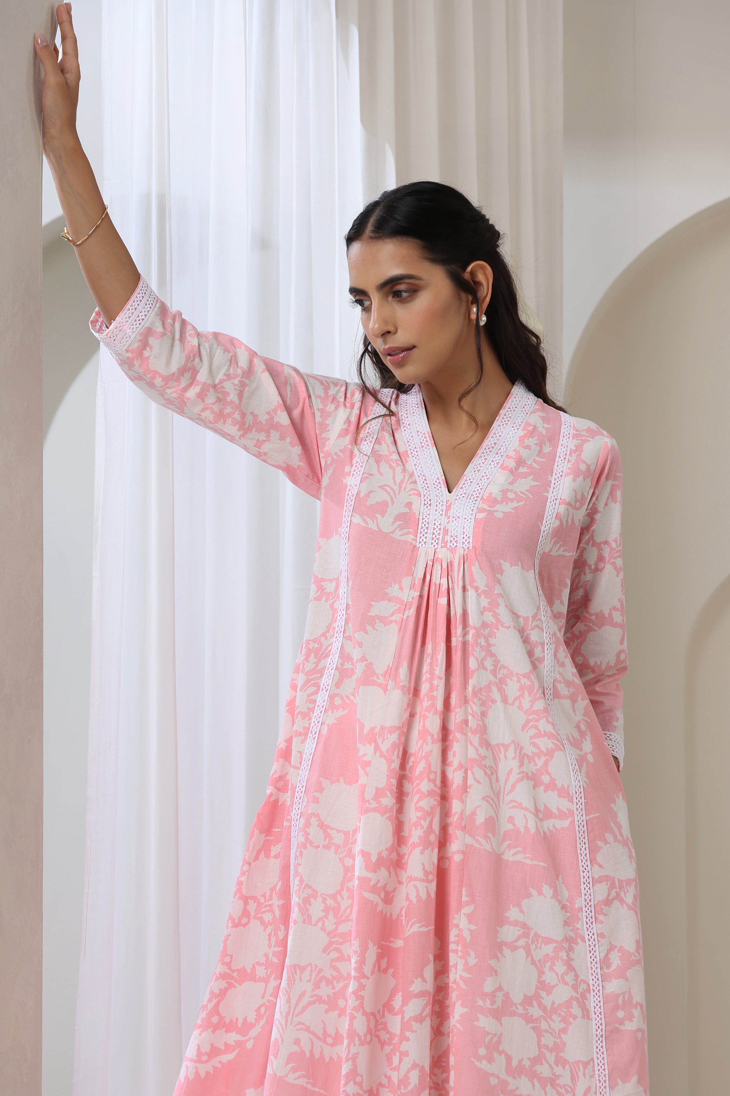 Pink Audrey Kurta Set of 2