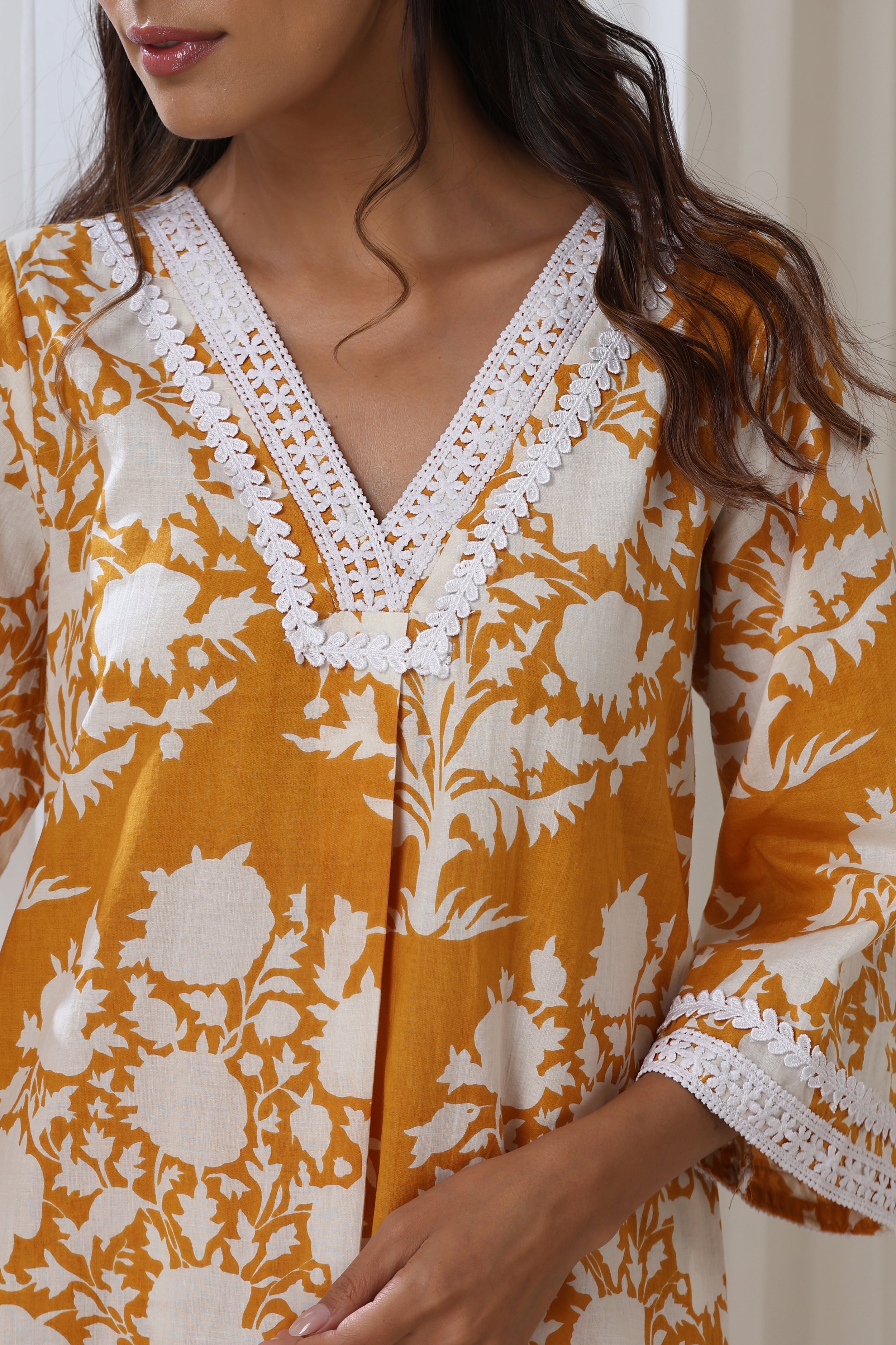 Mustard Sadie Kurta Set of 2