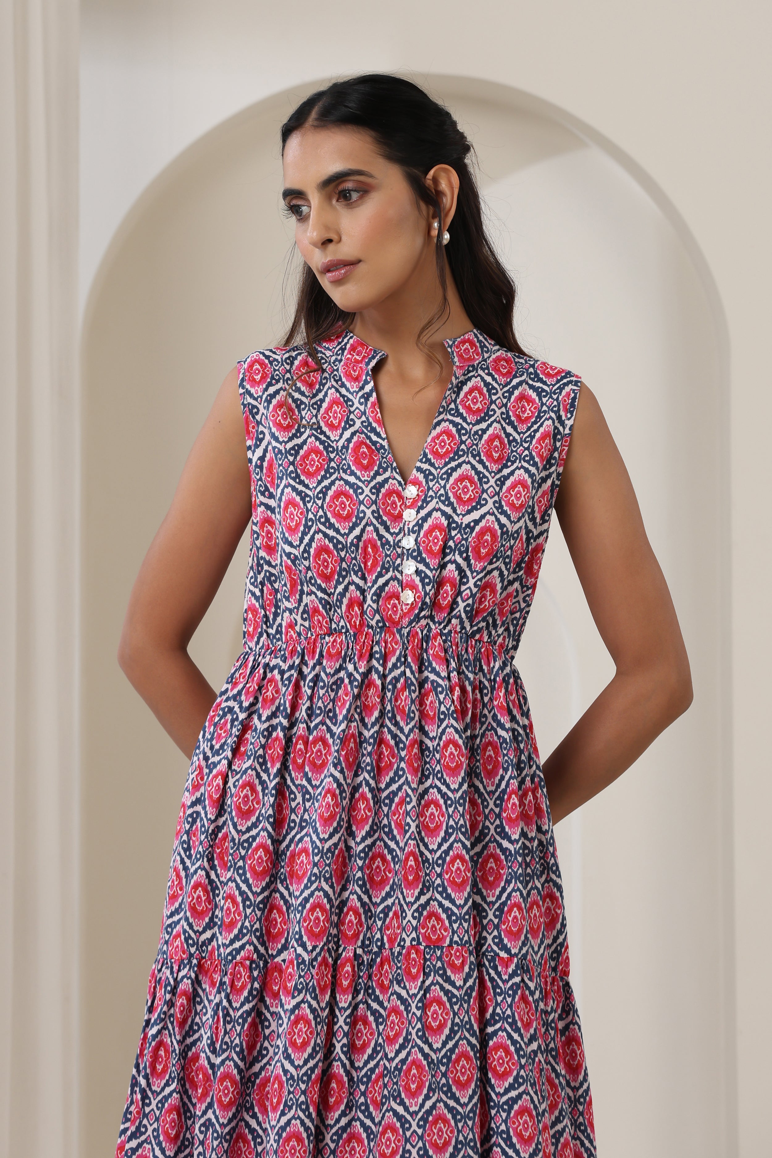 Sienna Printed Sleeveless Dress