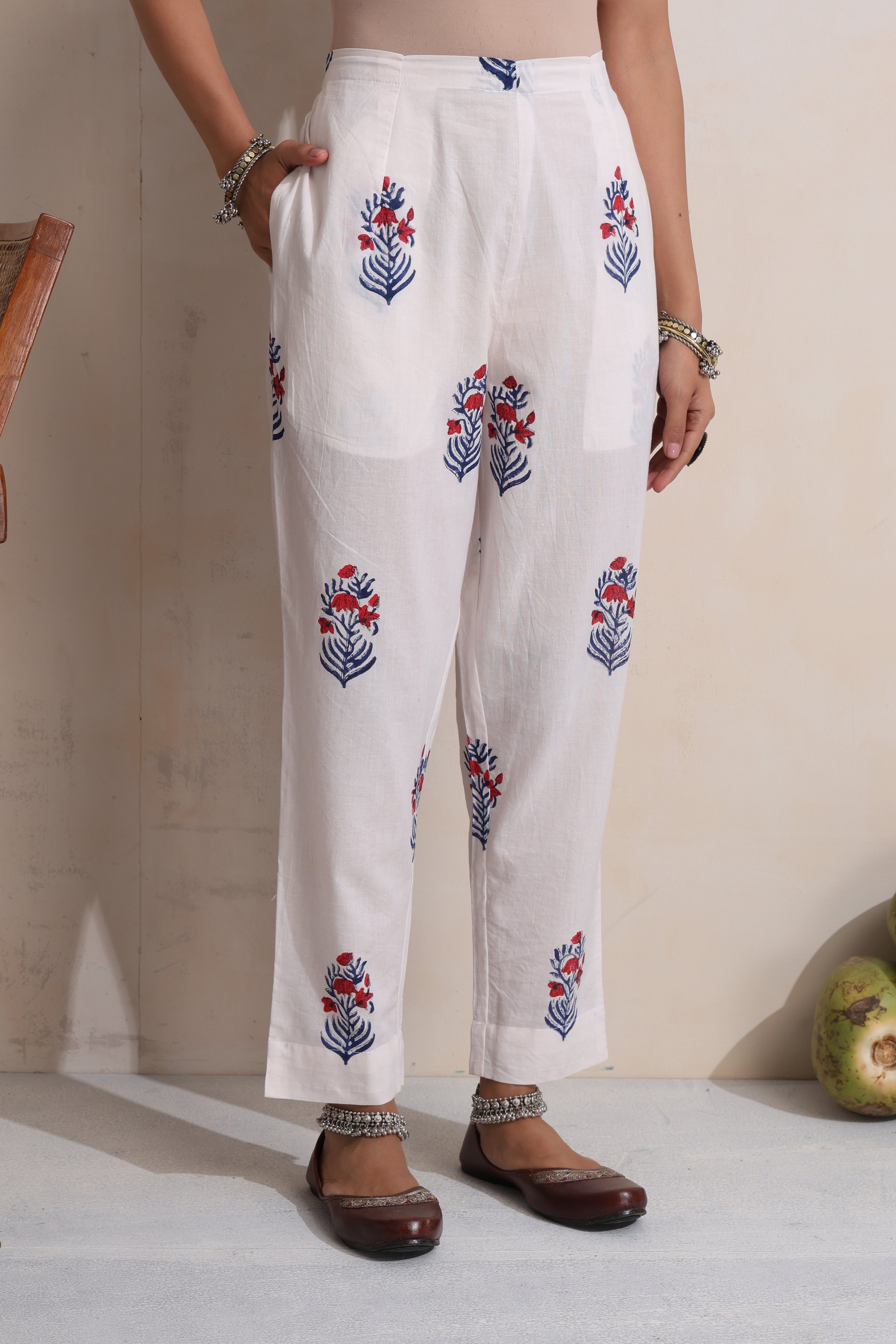 Blue Larissa Embroidered Kurta Set of 3