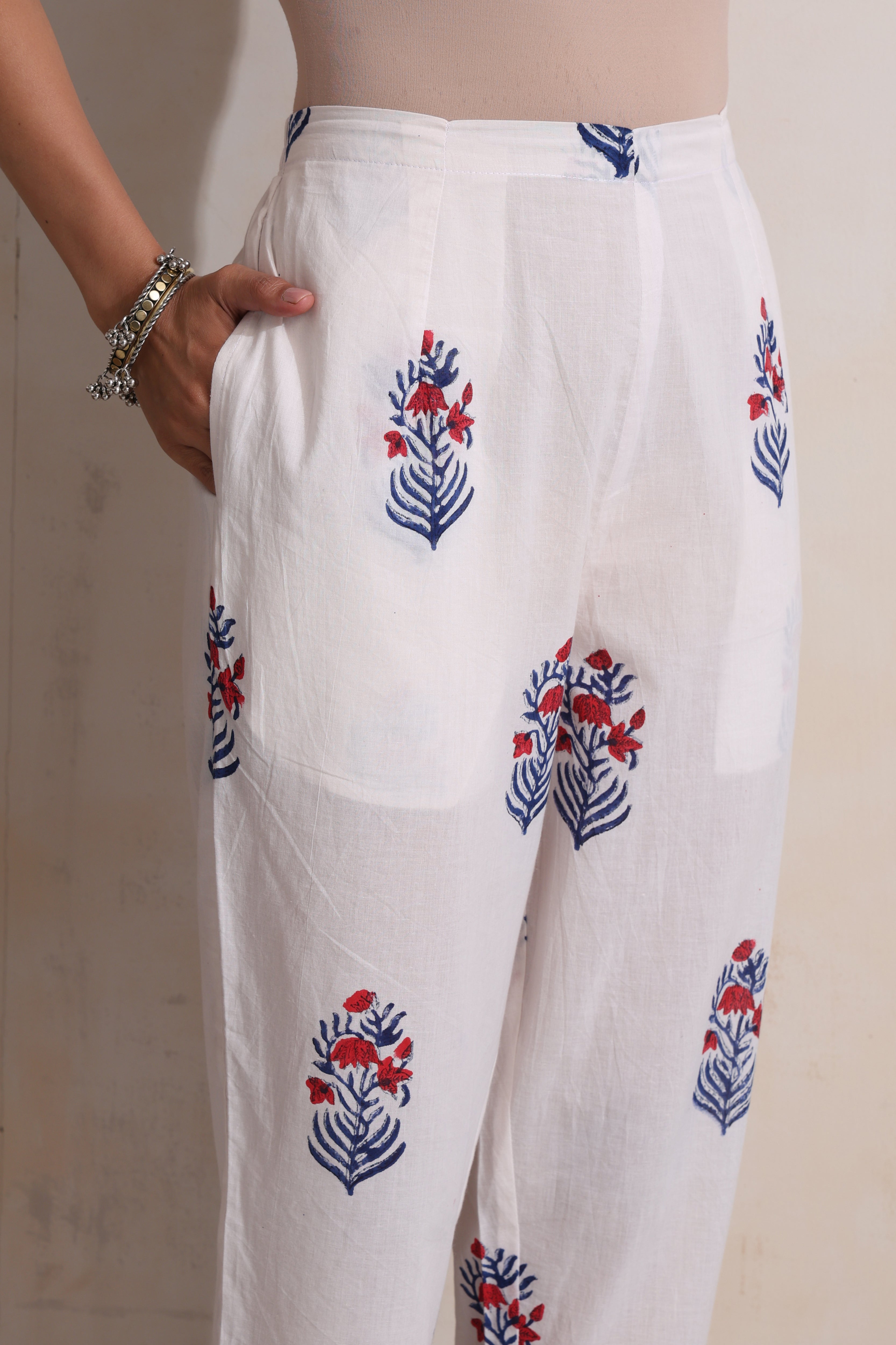 Blue Larissa Embroidered Kurta Set of 3