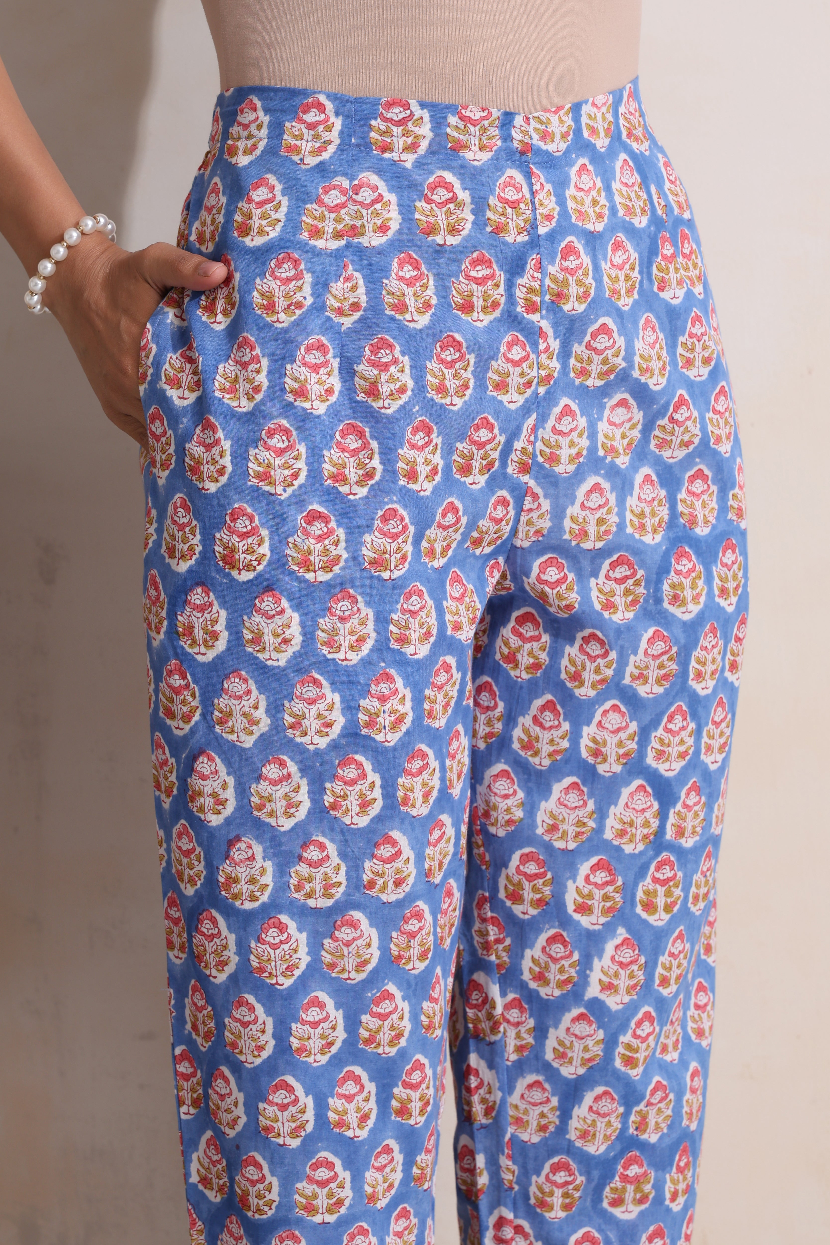 Blue Beverly Kurta Set of 3