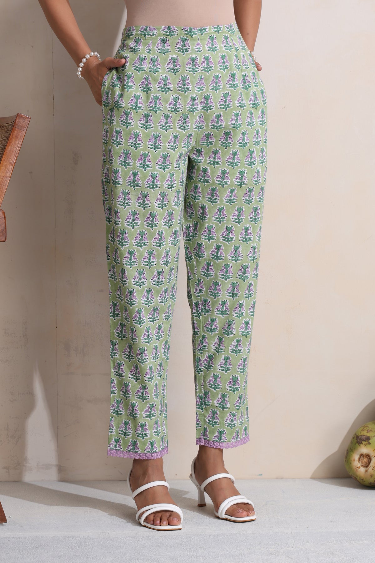 Green Greta Floral Kurta Set of 3