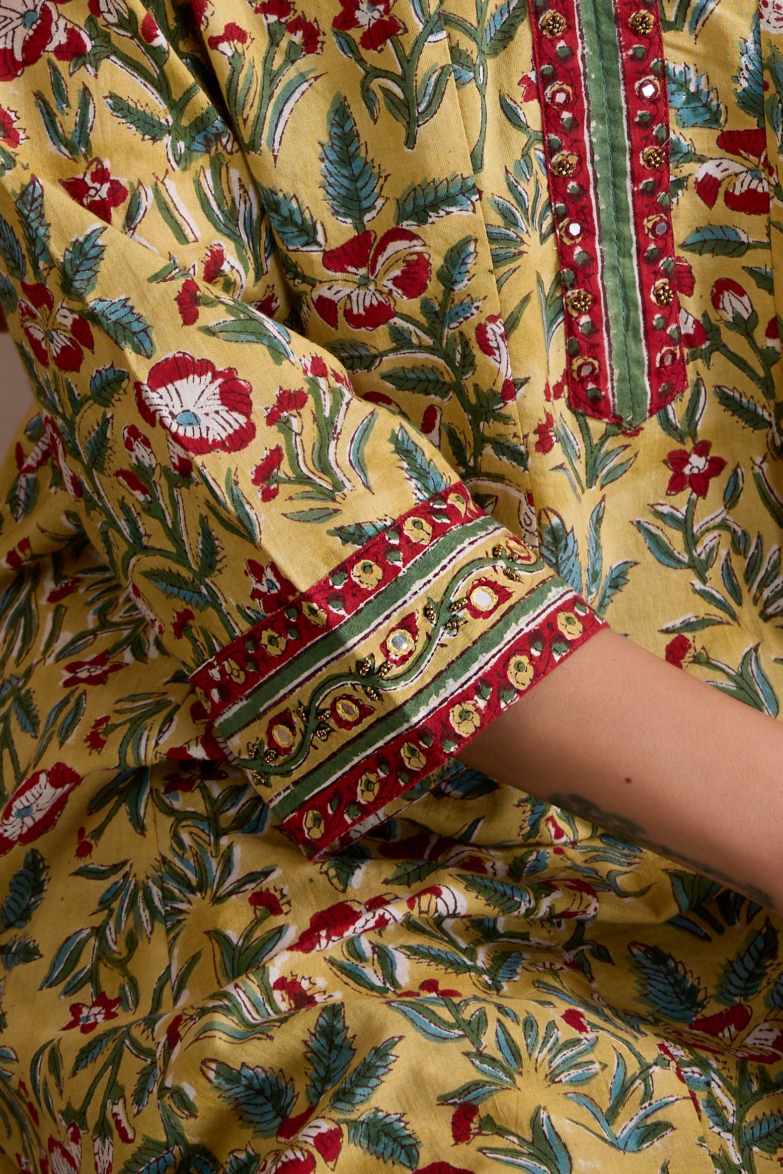Yellow Evie Embroidered Kurta Set of 3