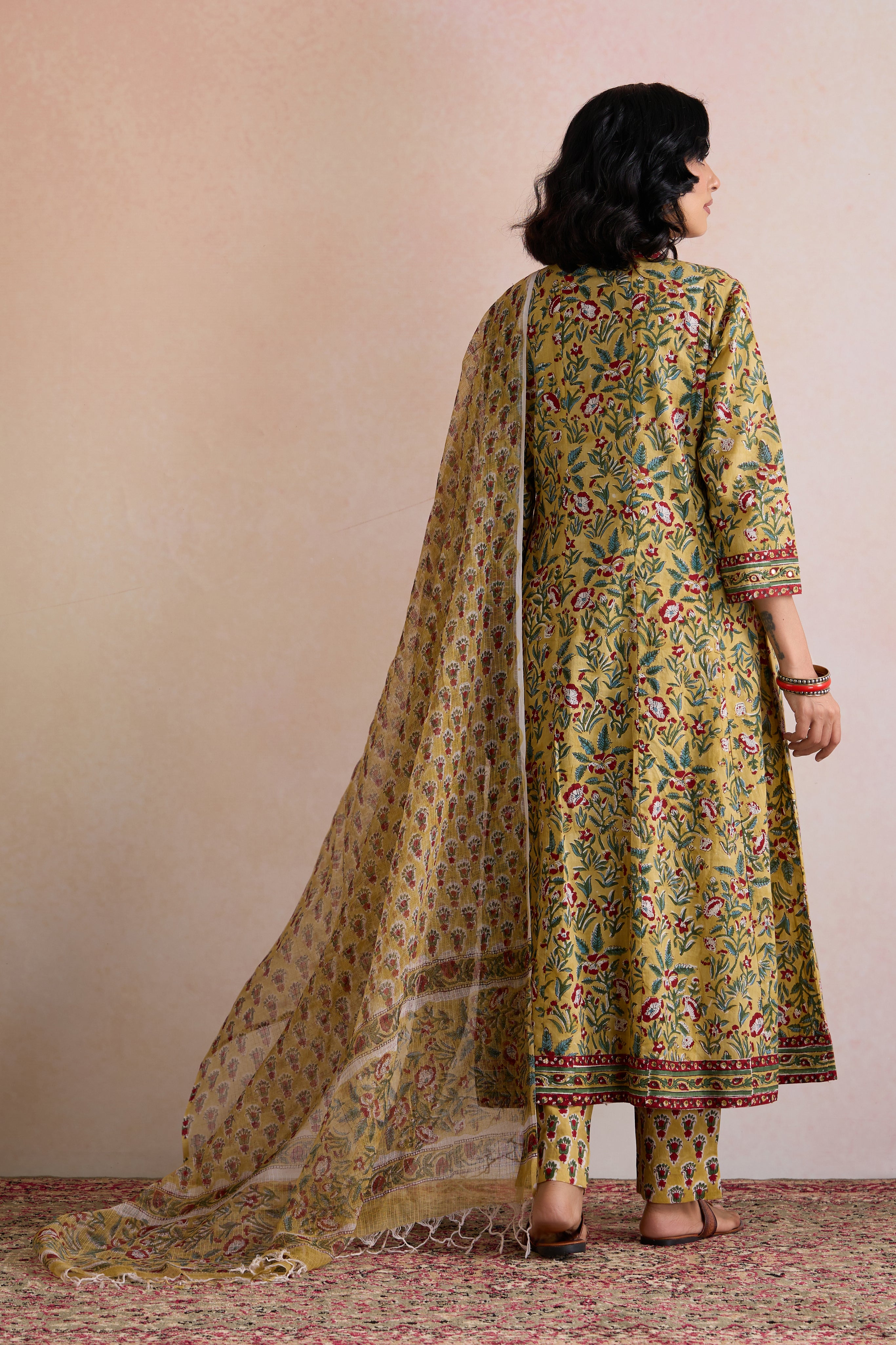Yellow Evie Embroidered Kurta Set of 3