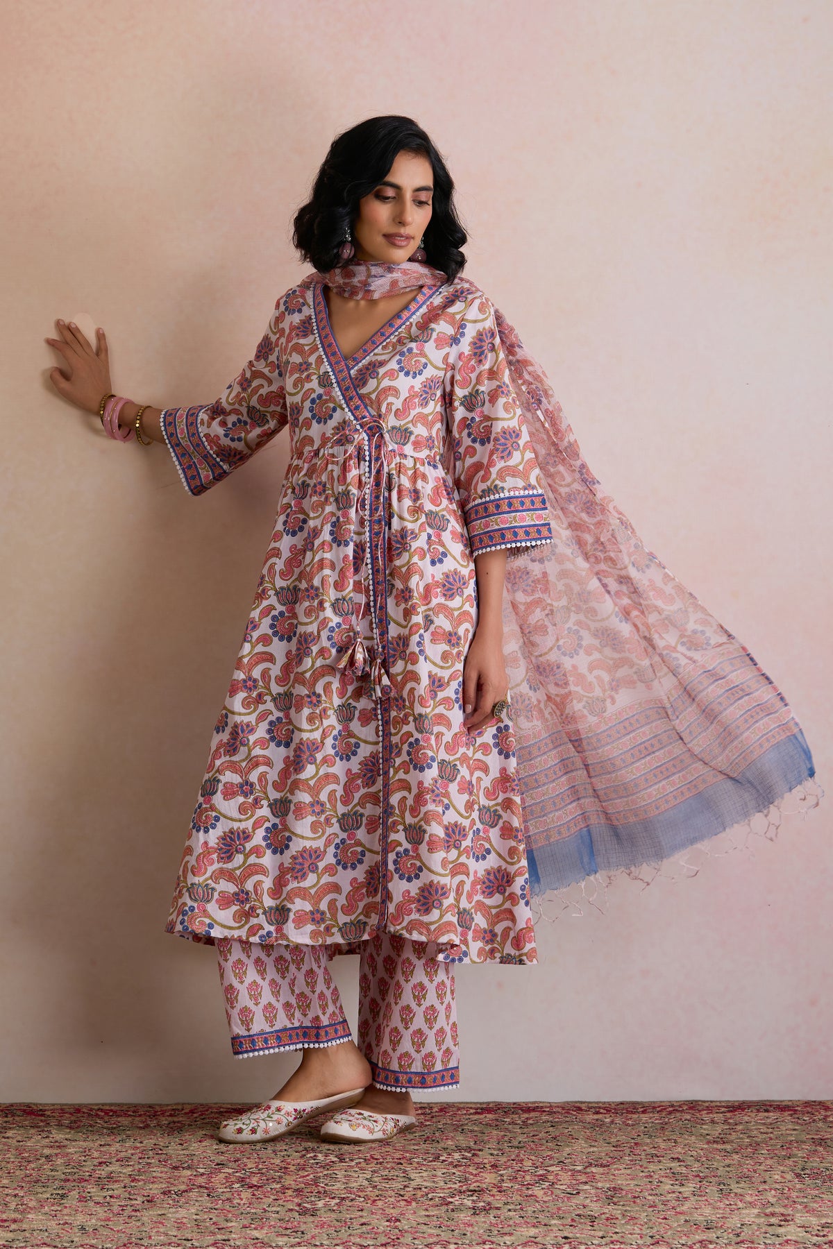 White Jasmine Anarkali Set of 3