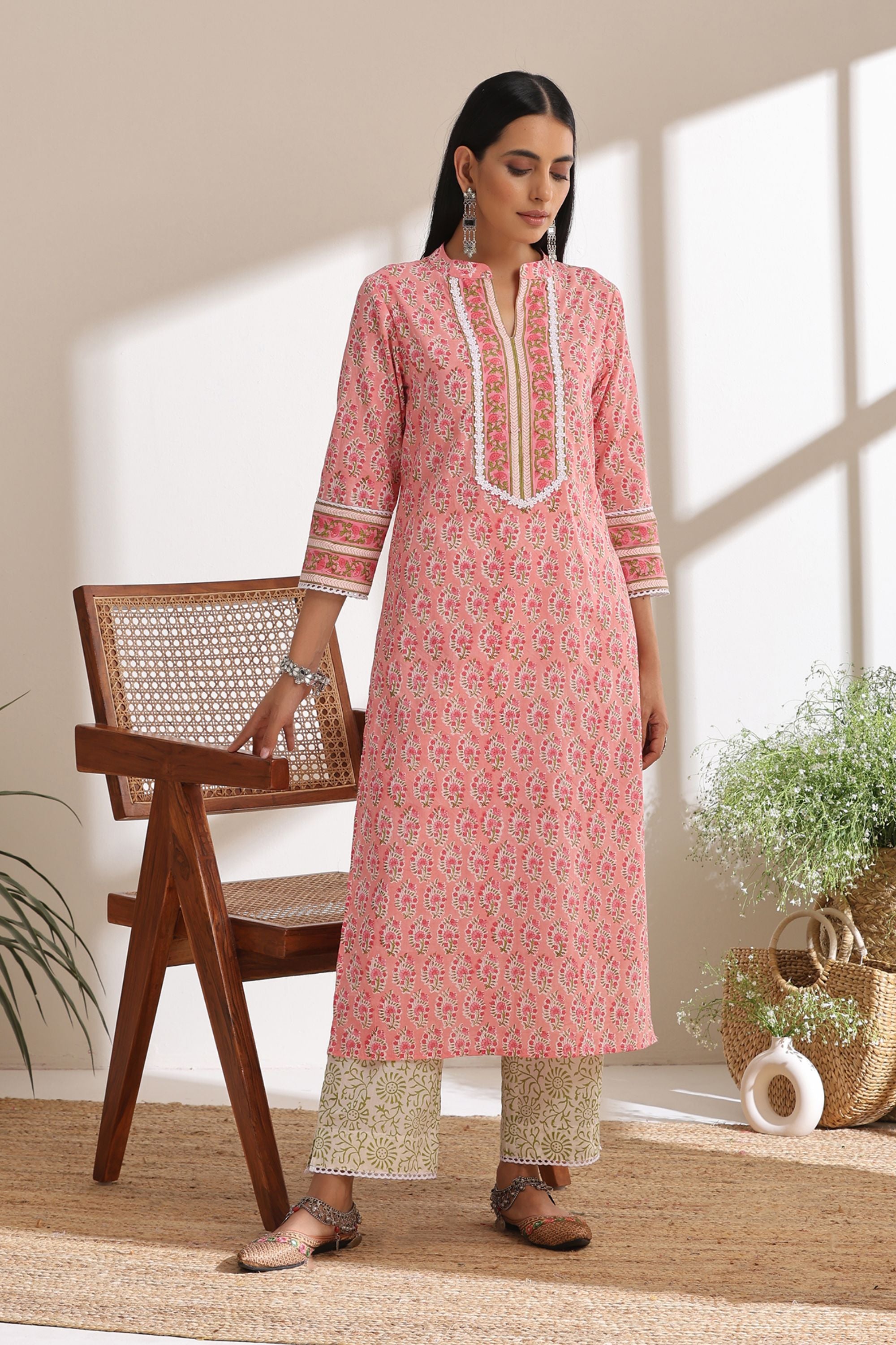 Tulip Pink Kurta Set of 3