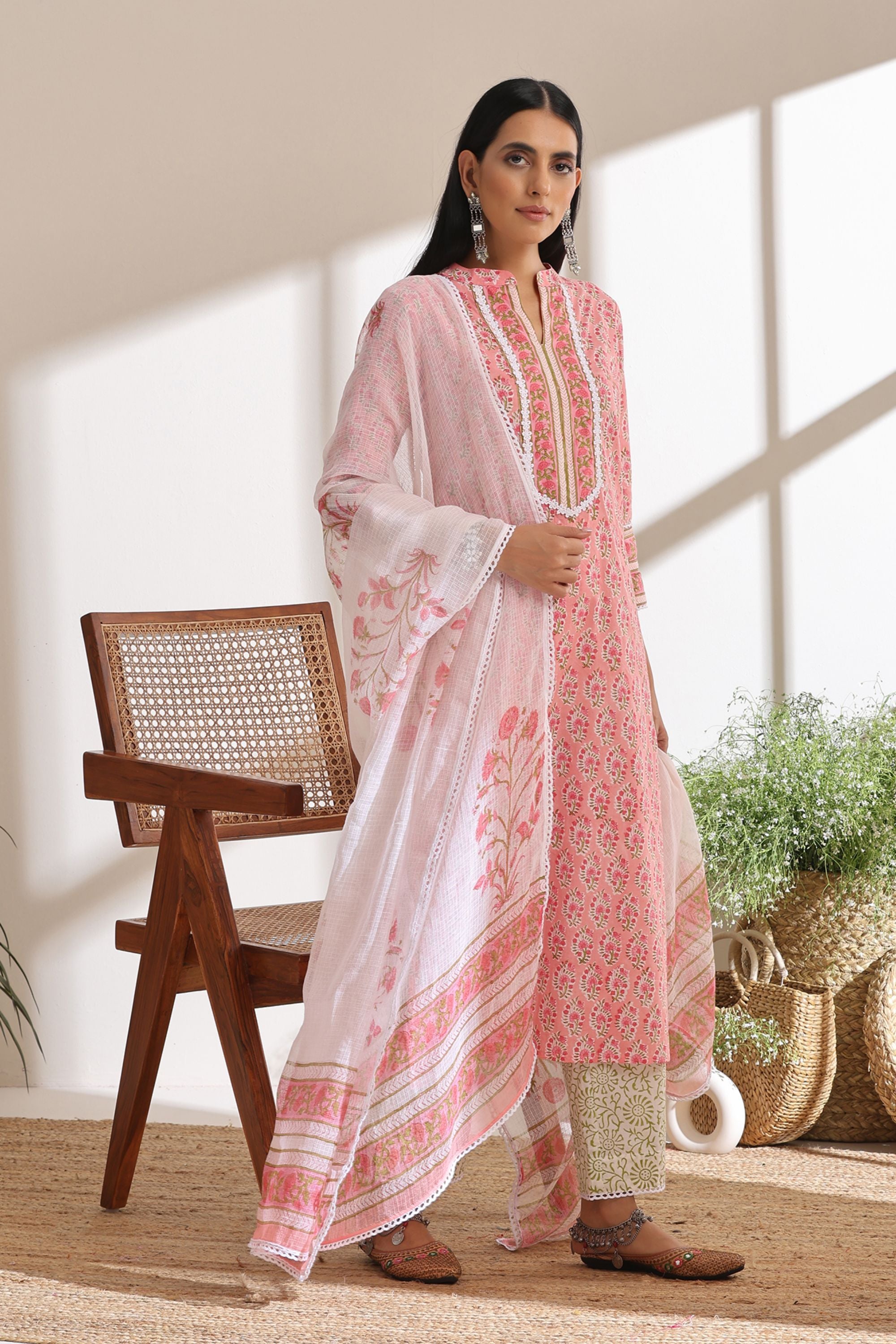 Tulip Pink Kurta Set of 3