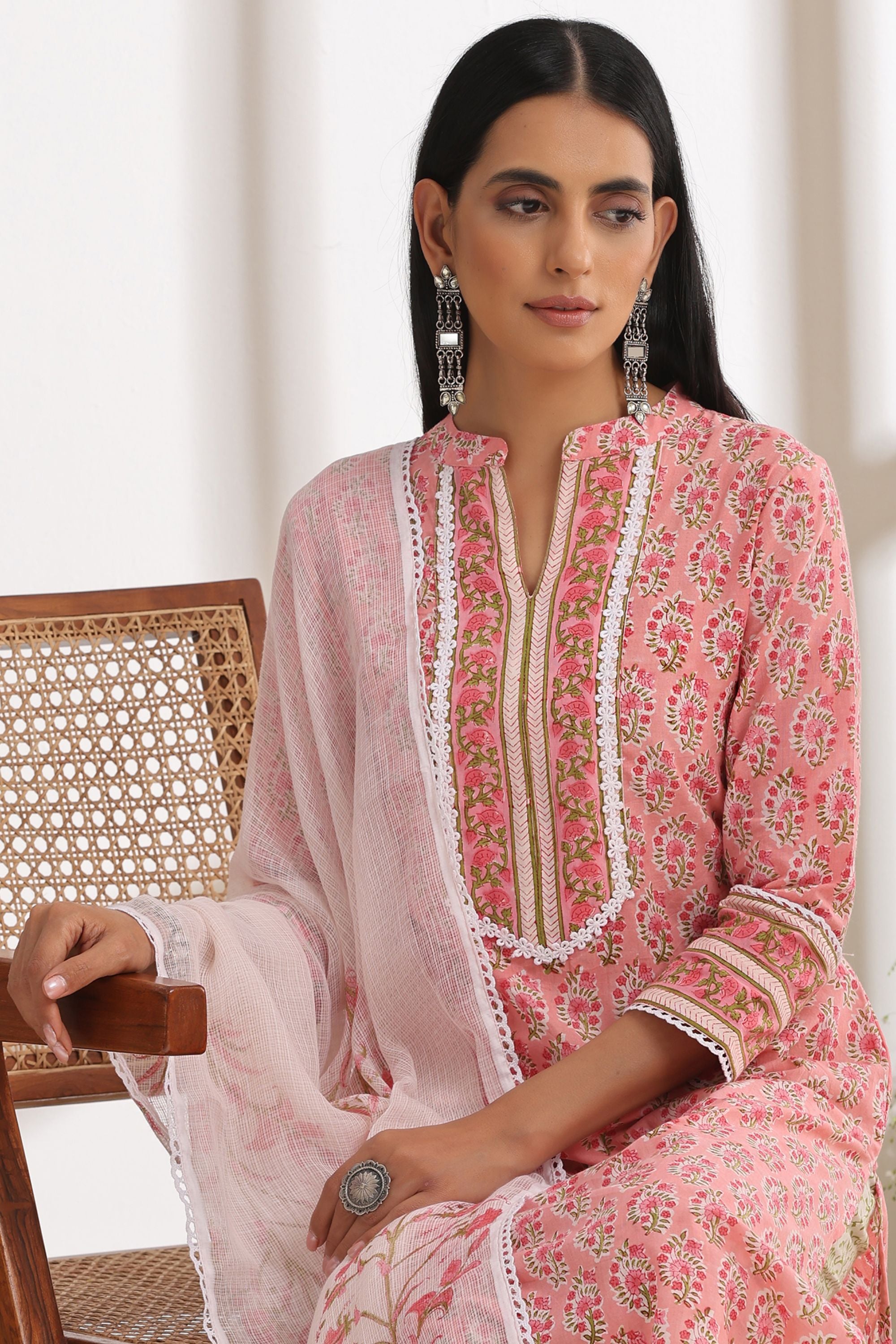 Tulip Pink Kurta Set of 3