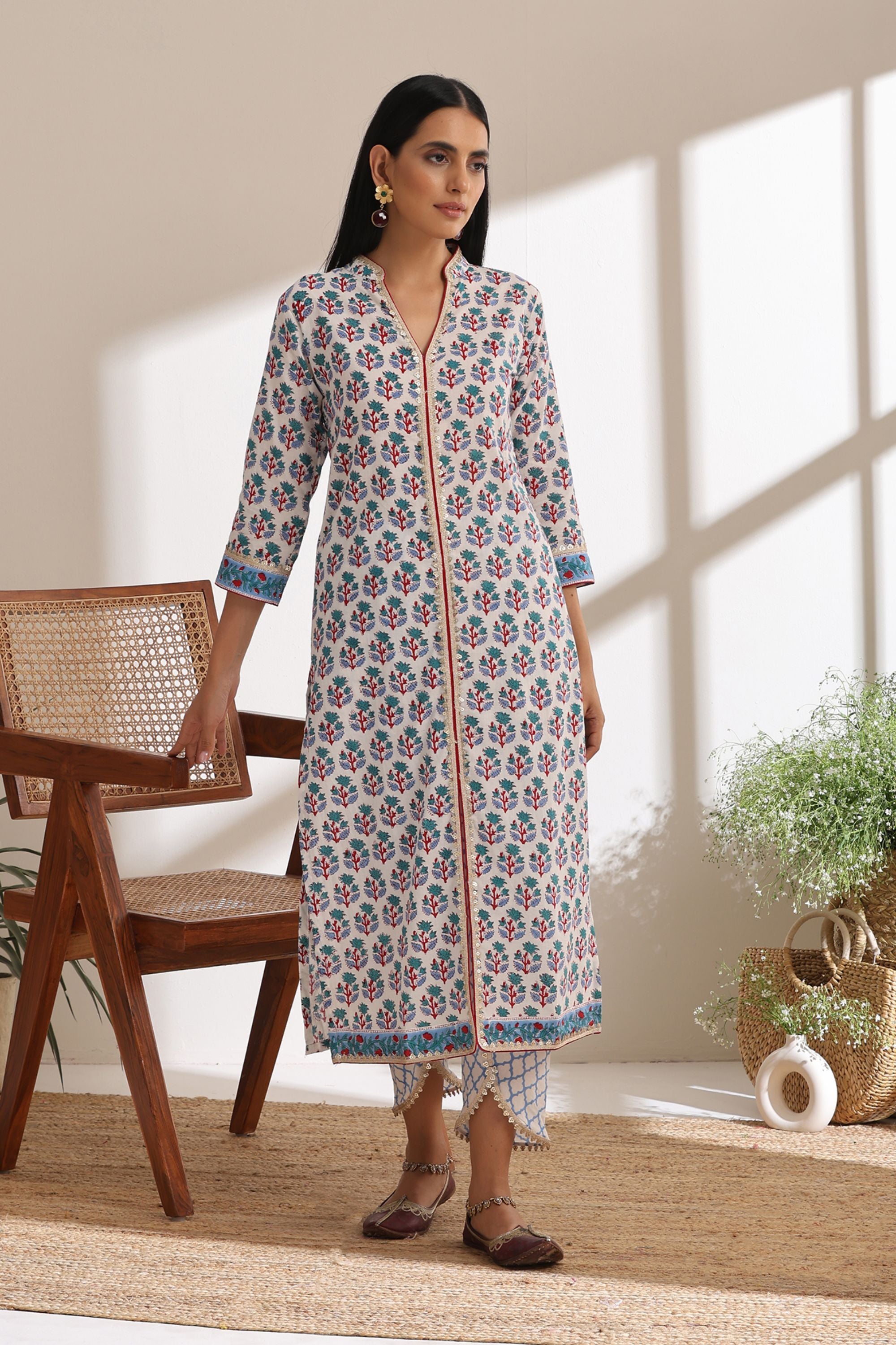 Blue Iris Kurta Set of 3