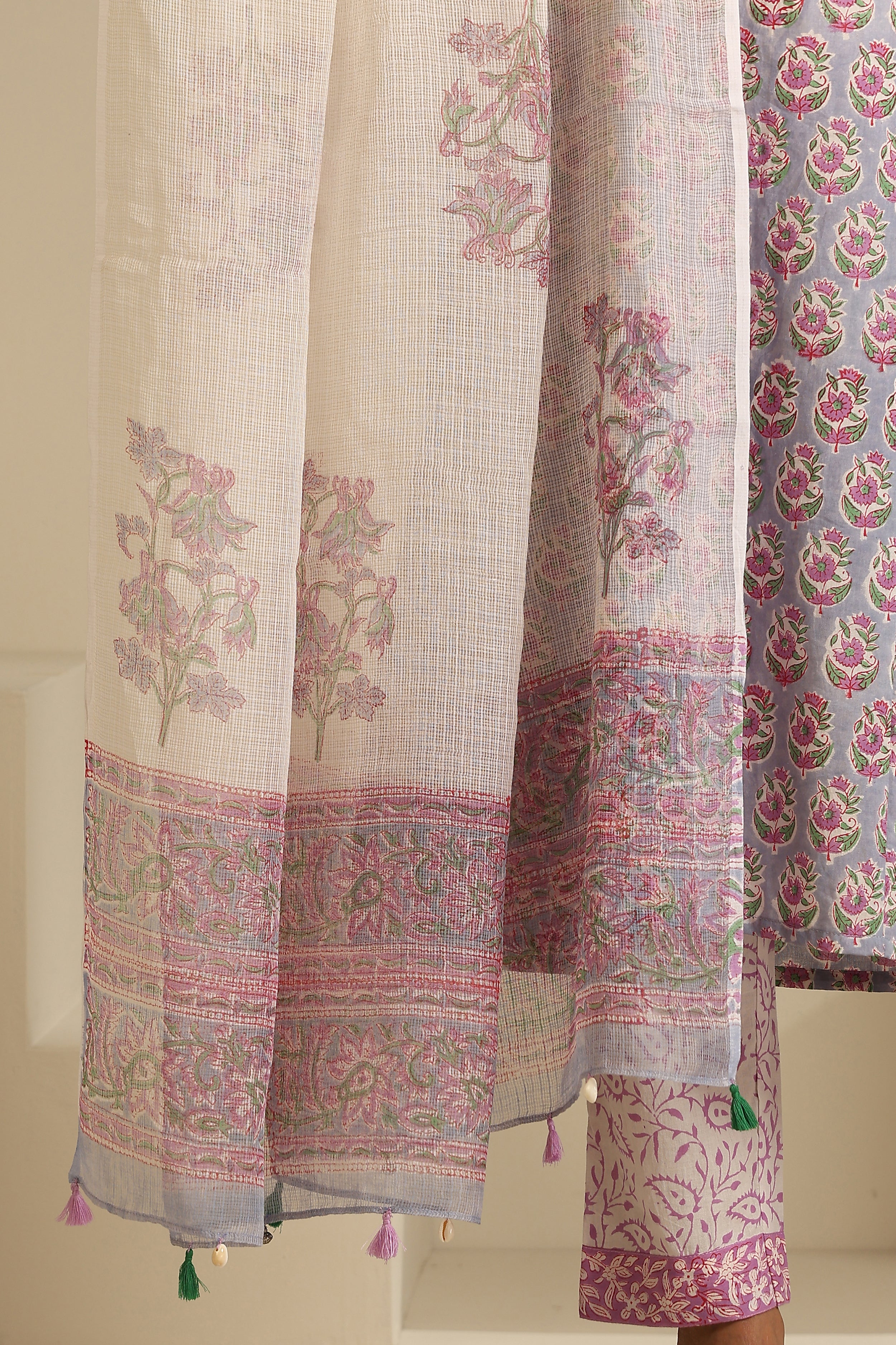 Amethyst Heather Embroidered Kurta Set of 3