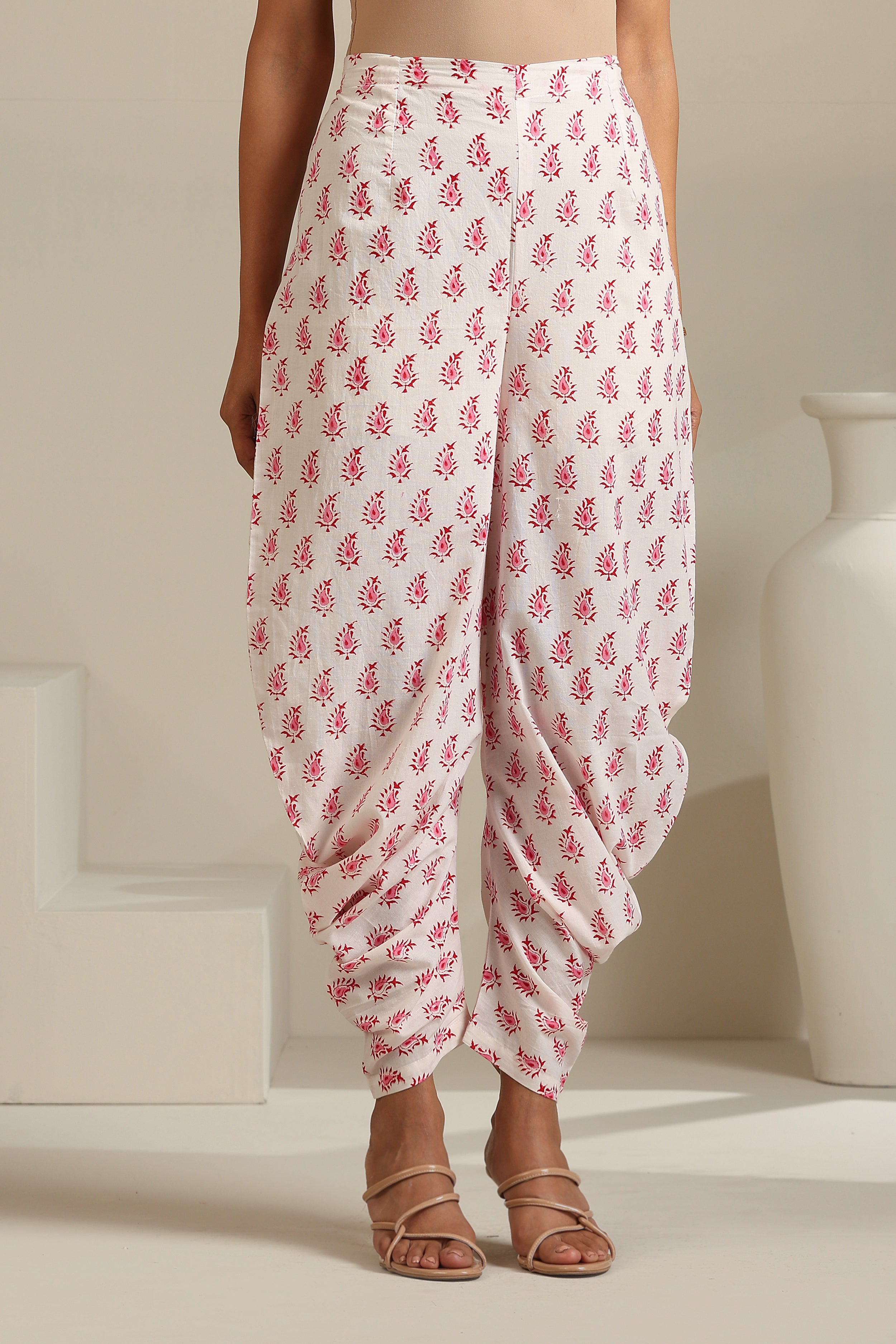 Tangerine Floral Kurta Set of 3