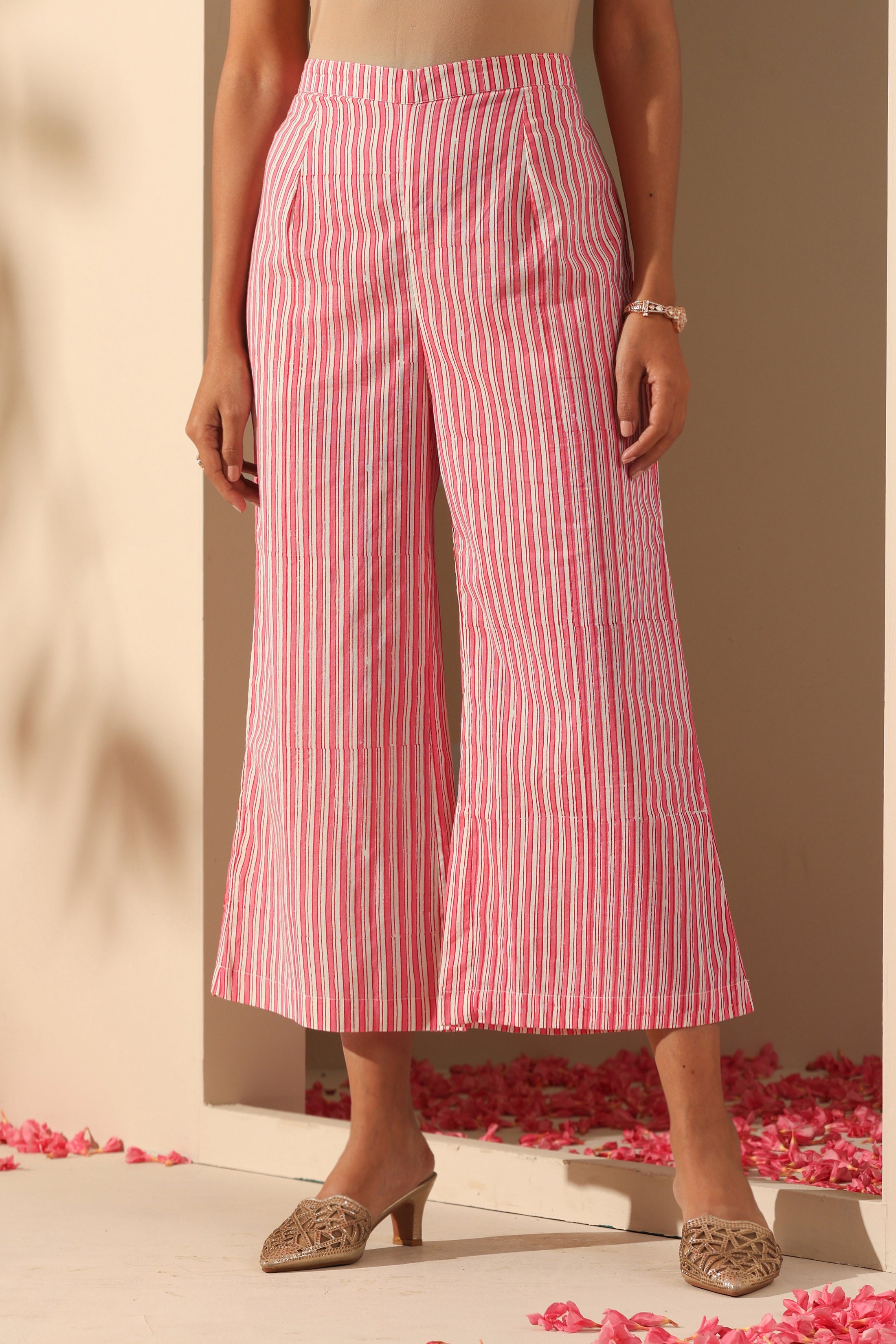 Calla Blue Chanderi Kurta Set of 3