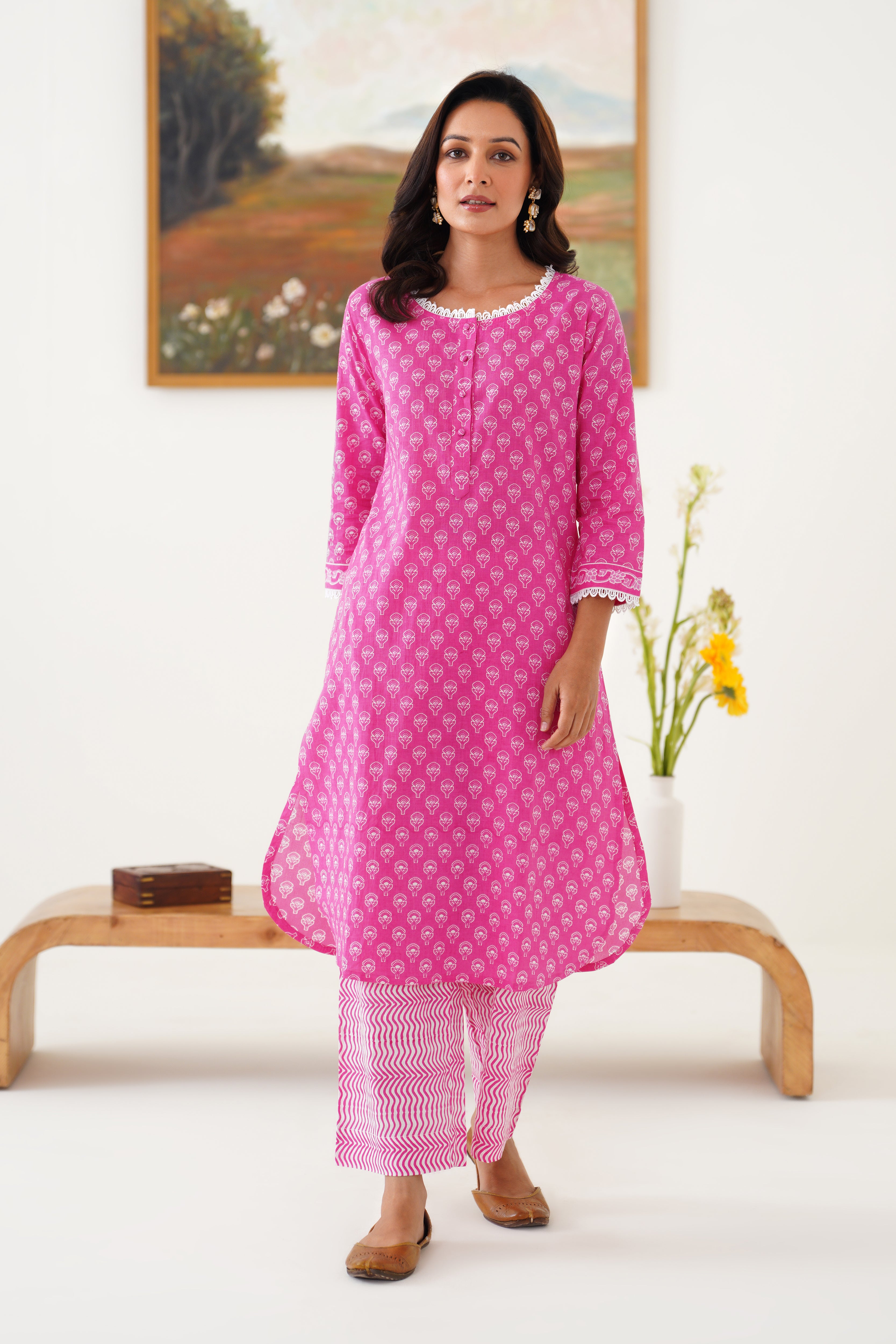 Pink Penny Kurta Set of 2