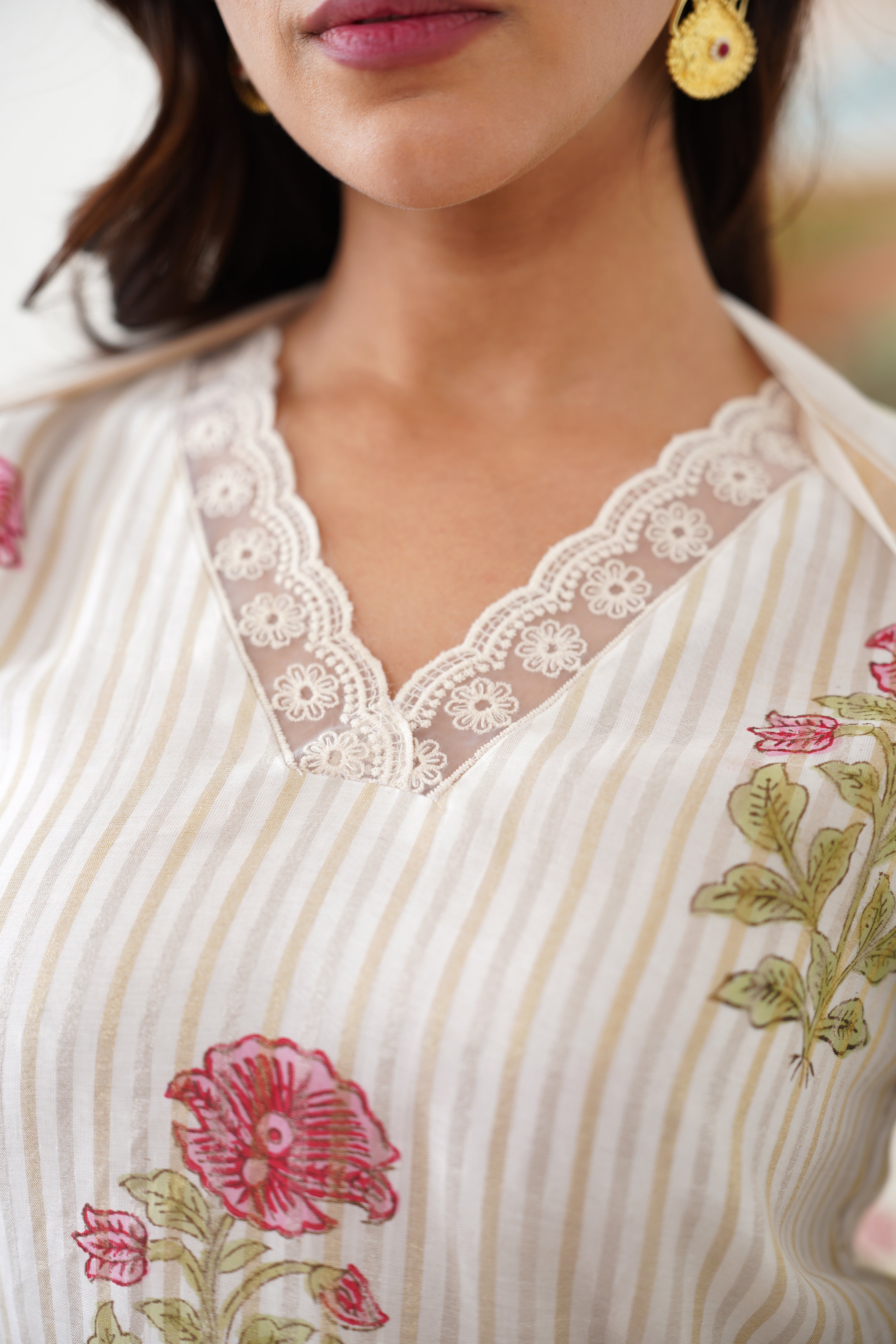 Pink Ophelia Chanderi Kurta Set of 3
