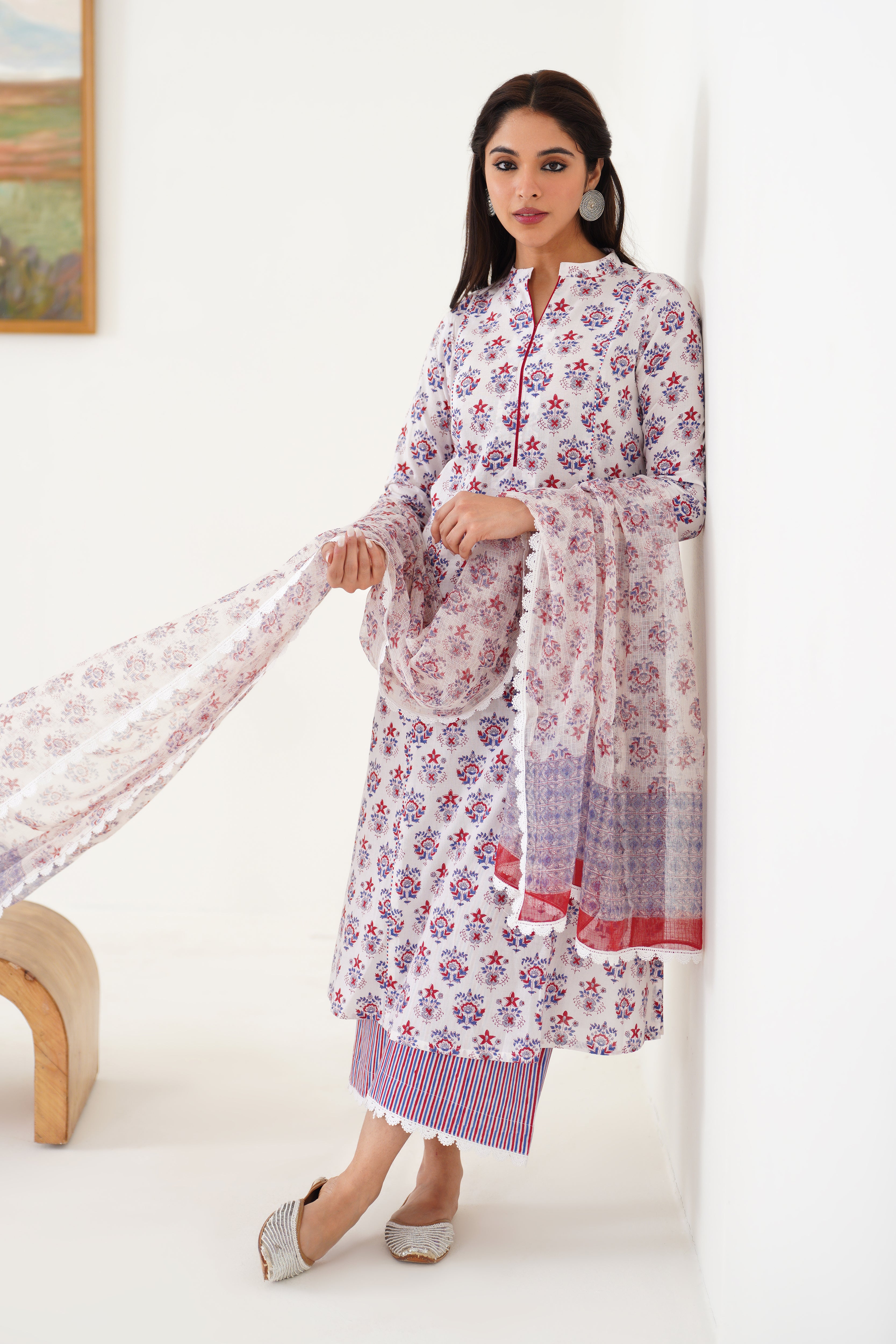 White Maisie Kurta Set of 3