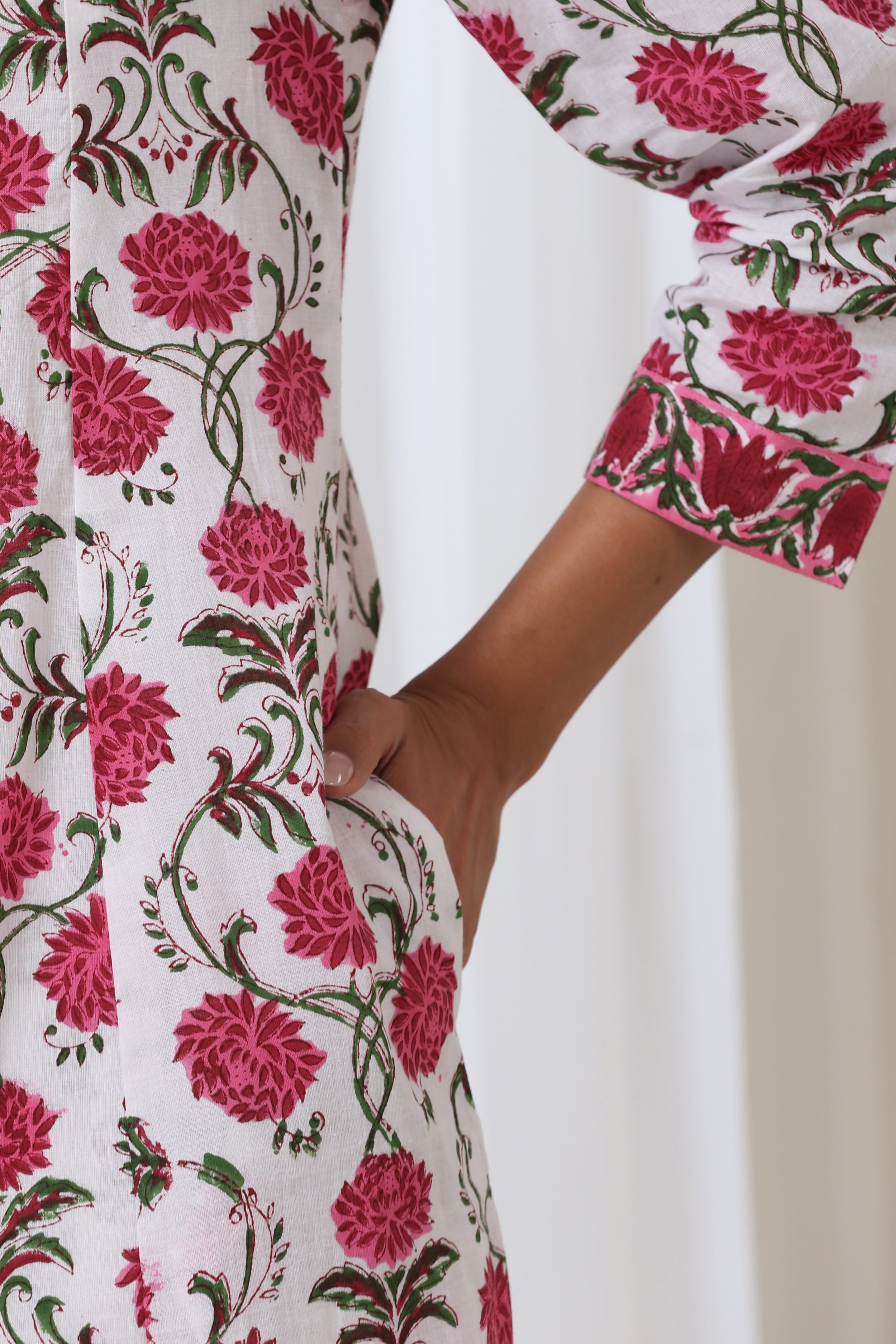Pink Zinnia Kurta Set of 3