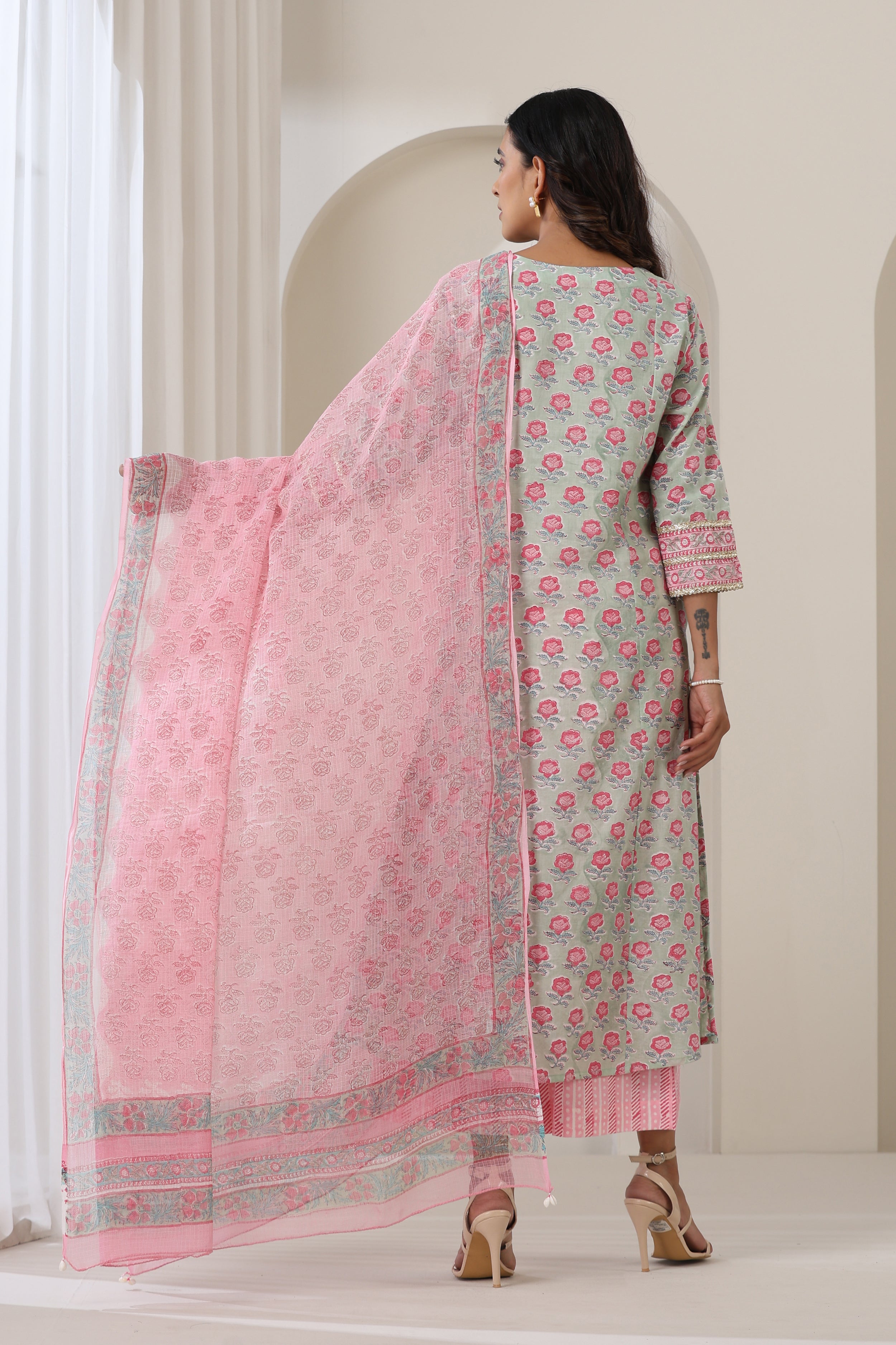Serene Green Kurta Set of 3