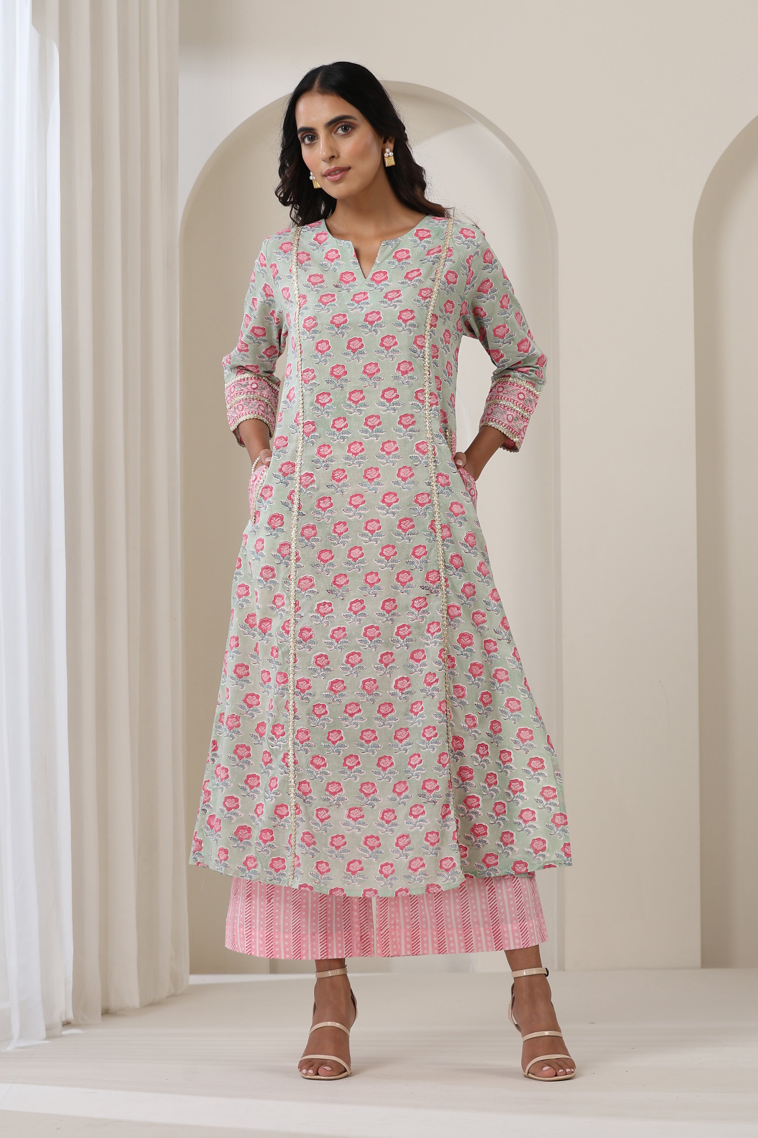 Serene Green Kurta Set of 3