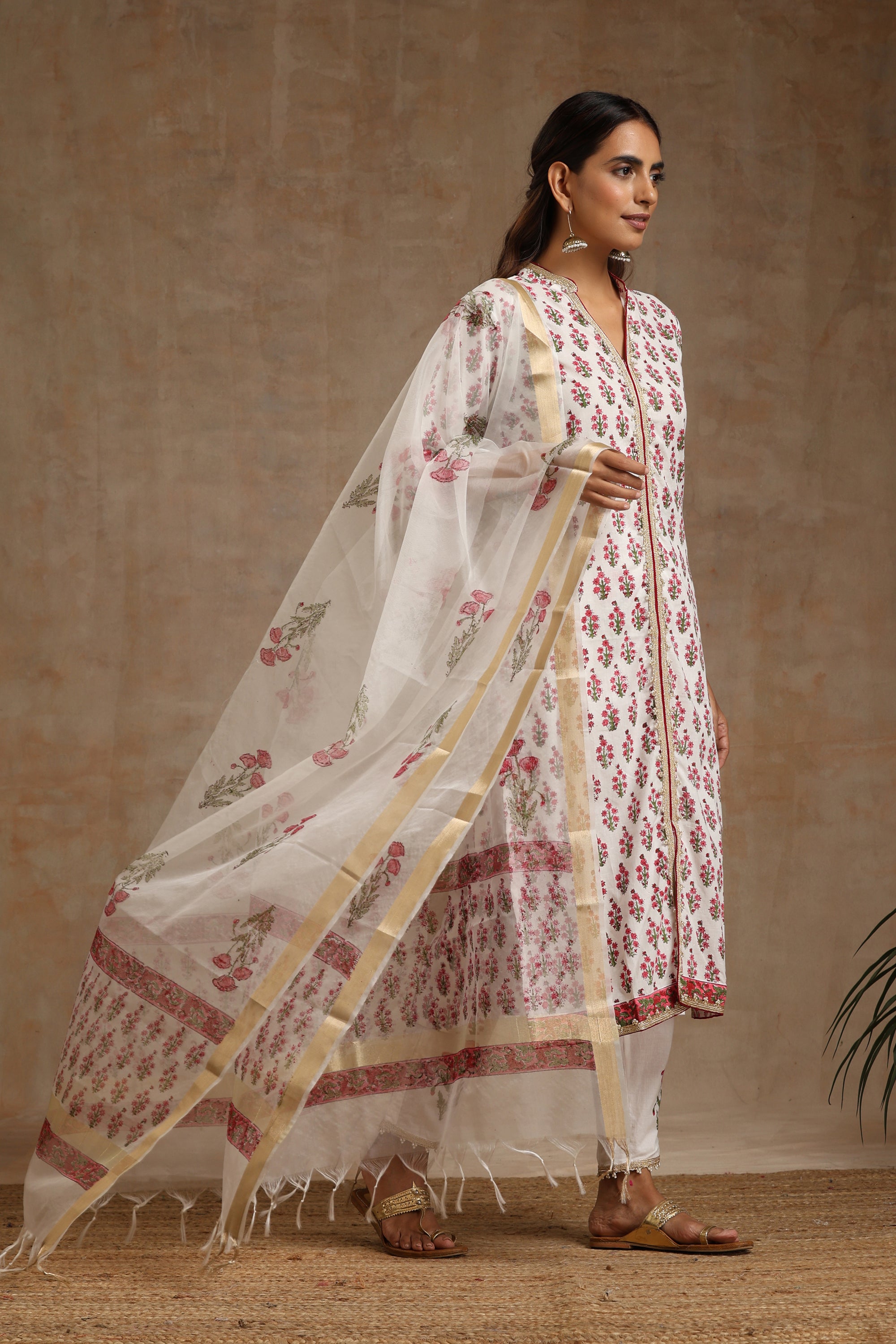 Pink Poppy Kurta Set of 3