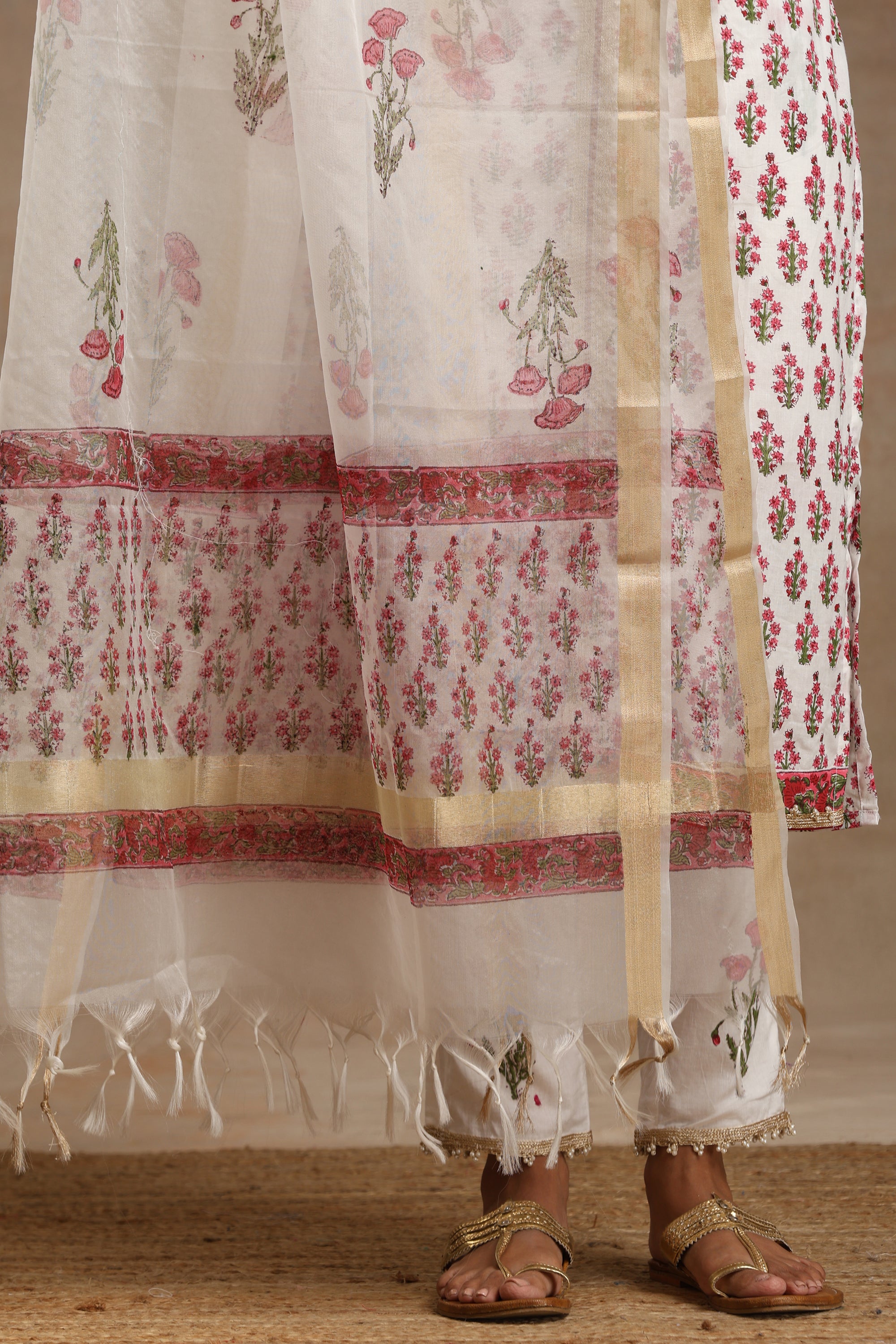 Pink Poppy Kurta Set of 3