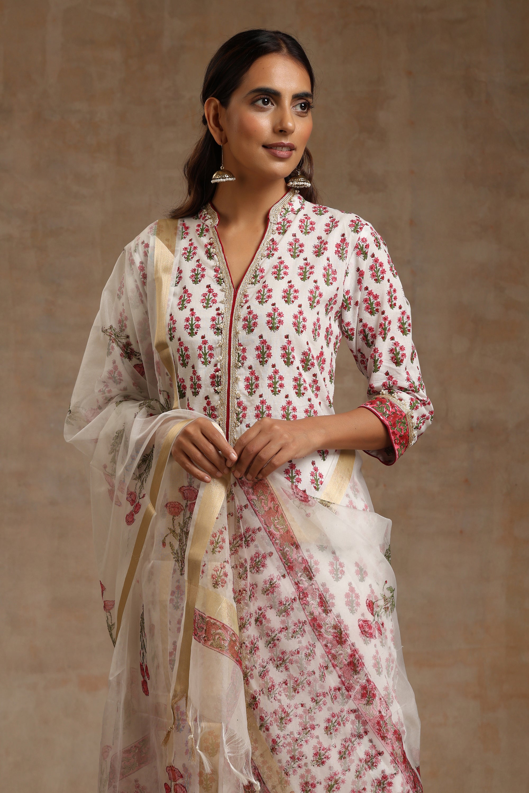 Pink Poppy Kurta Set of 3